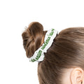 Holiday Tie-Dye Scrunchie — Red & Green Festive Hair Accessory