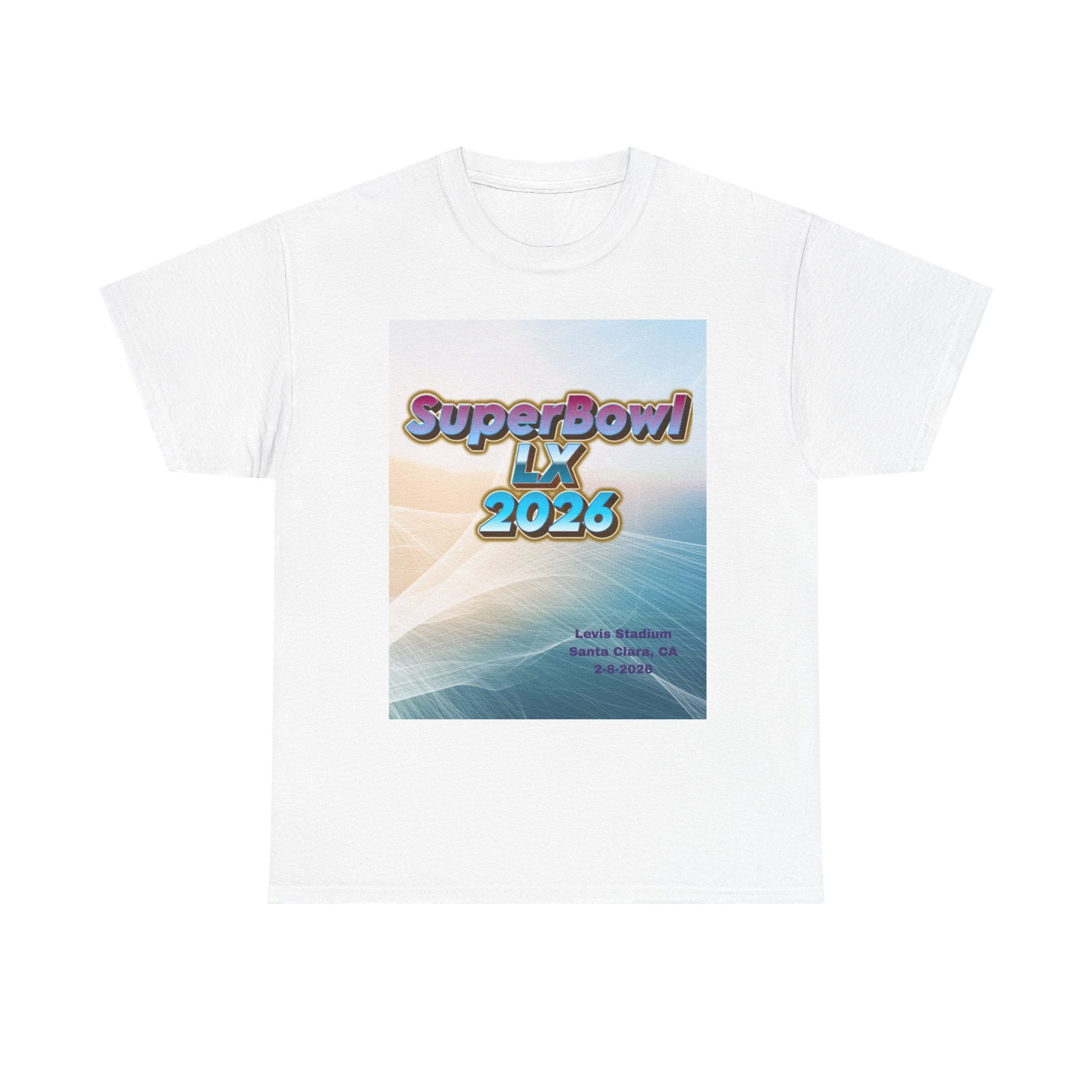SuperBowl LX 2026 Tee — Retro Gradient Football Event T‑Shirt