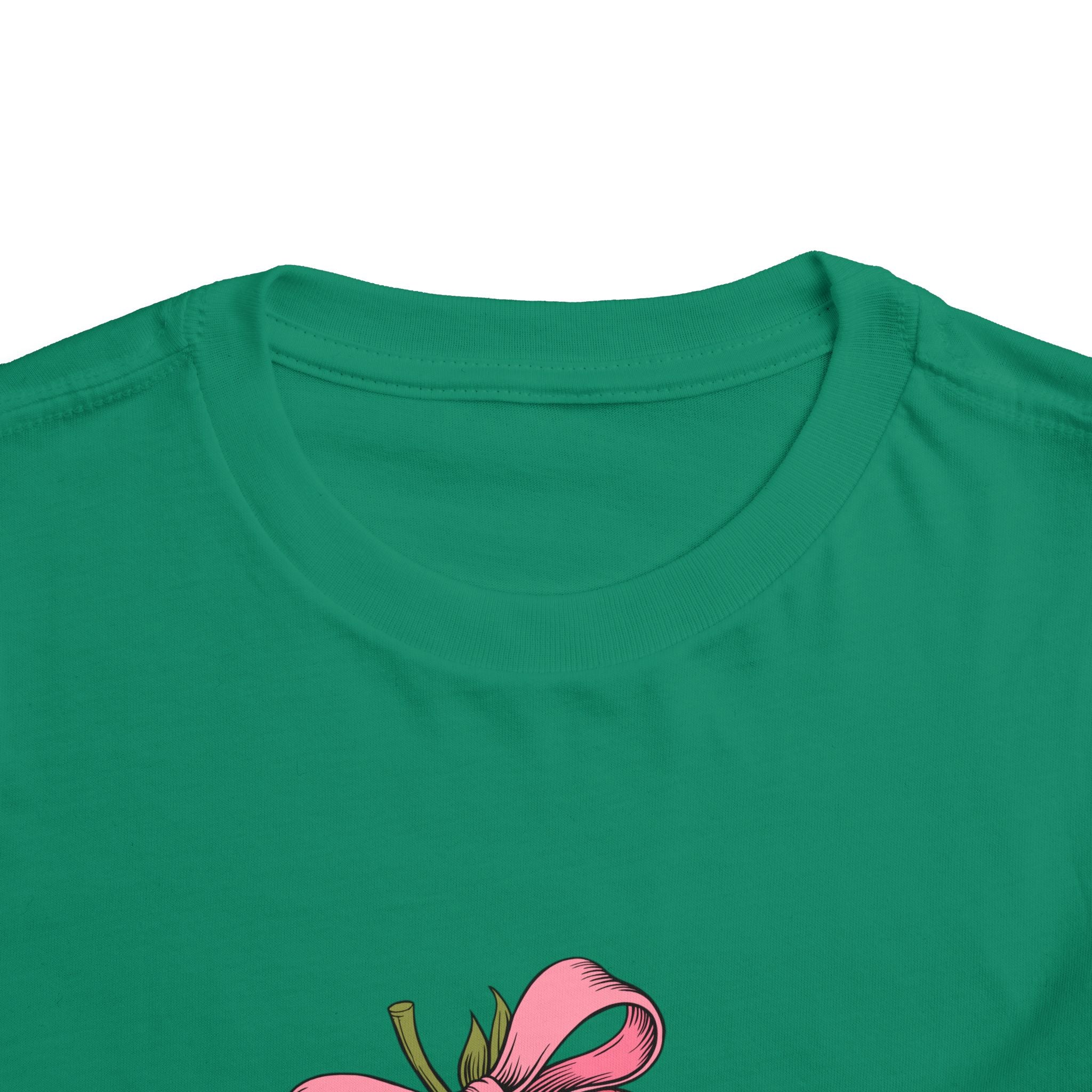 Toddler Tee — Pink Gift Strawberry Graphic "Stop Rockin and Rollin"