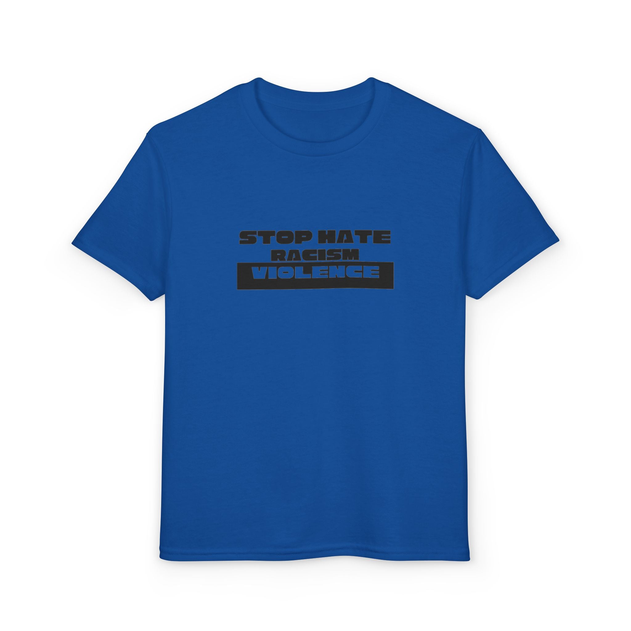 Youth T-Shirt — "Stop Hate, Stop Violence" Graphic Tee