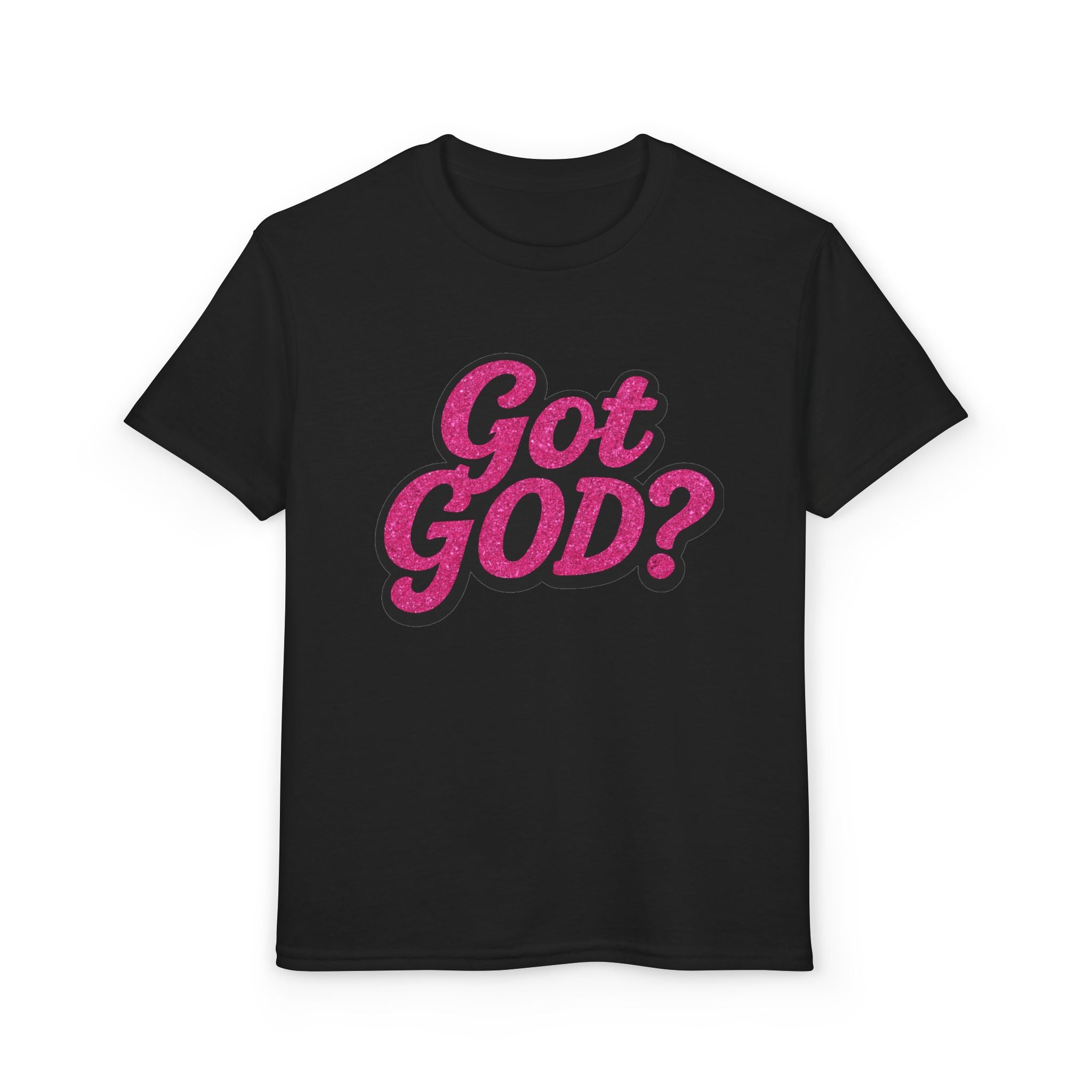 Youth T-Shirt — "Got GOD?" Pink Retro Faith Graphic