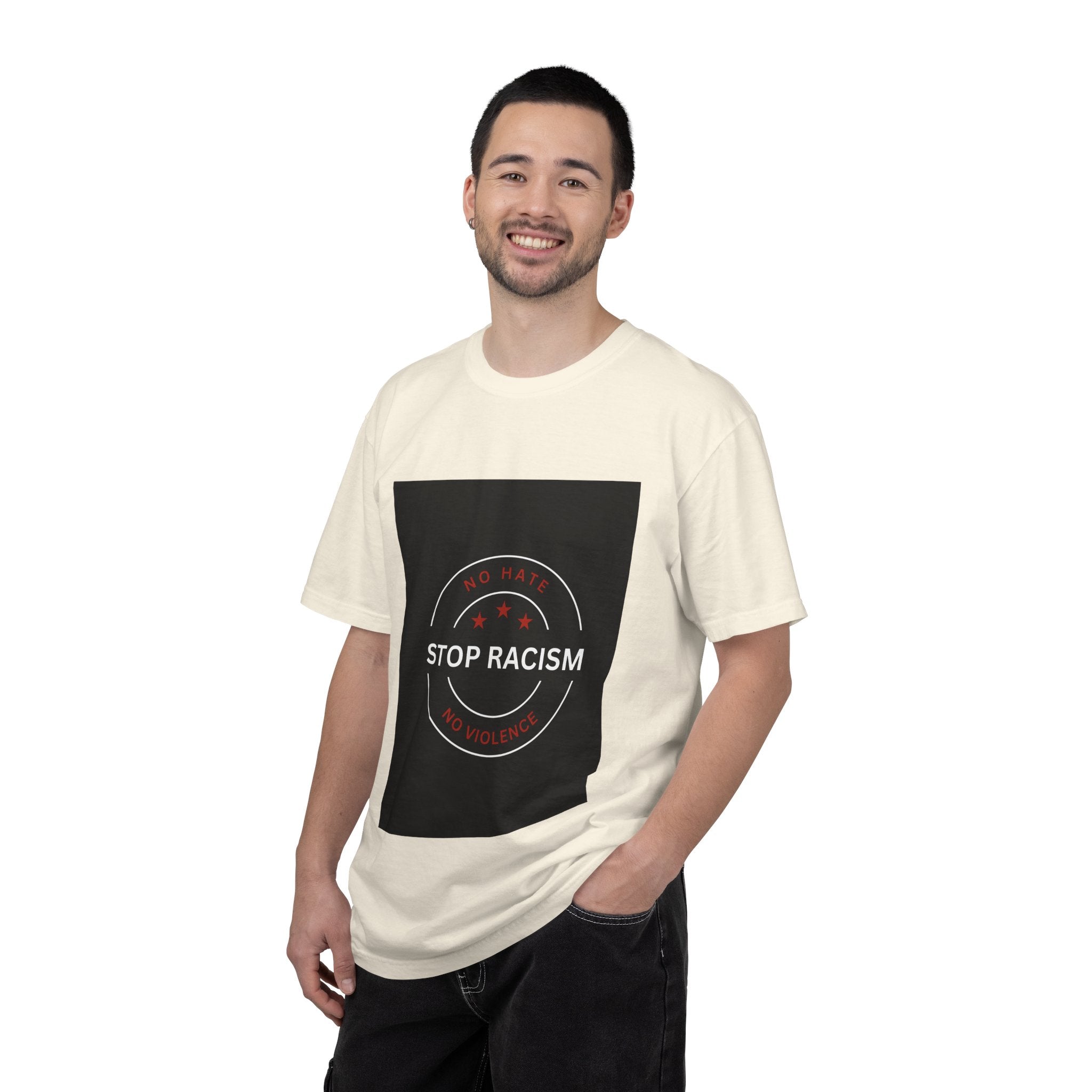 Stop Racism T-Shirt — 'No Hate No Violence' Social Justice Tee