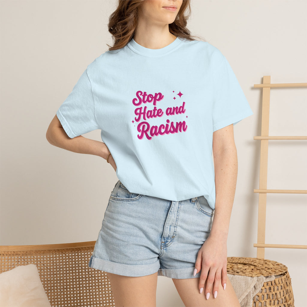 Stop Hate and Racism T-Shirt — Anti-Racism Graphic Tee