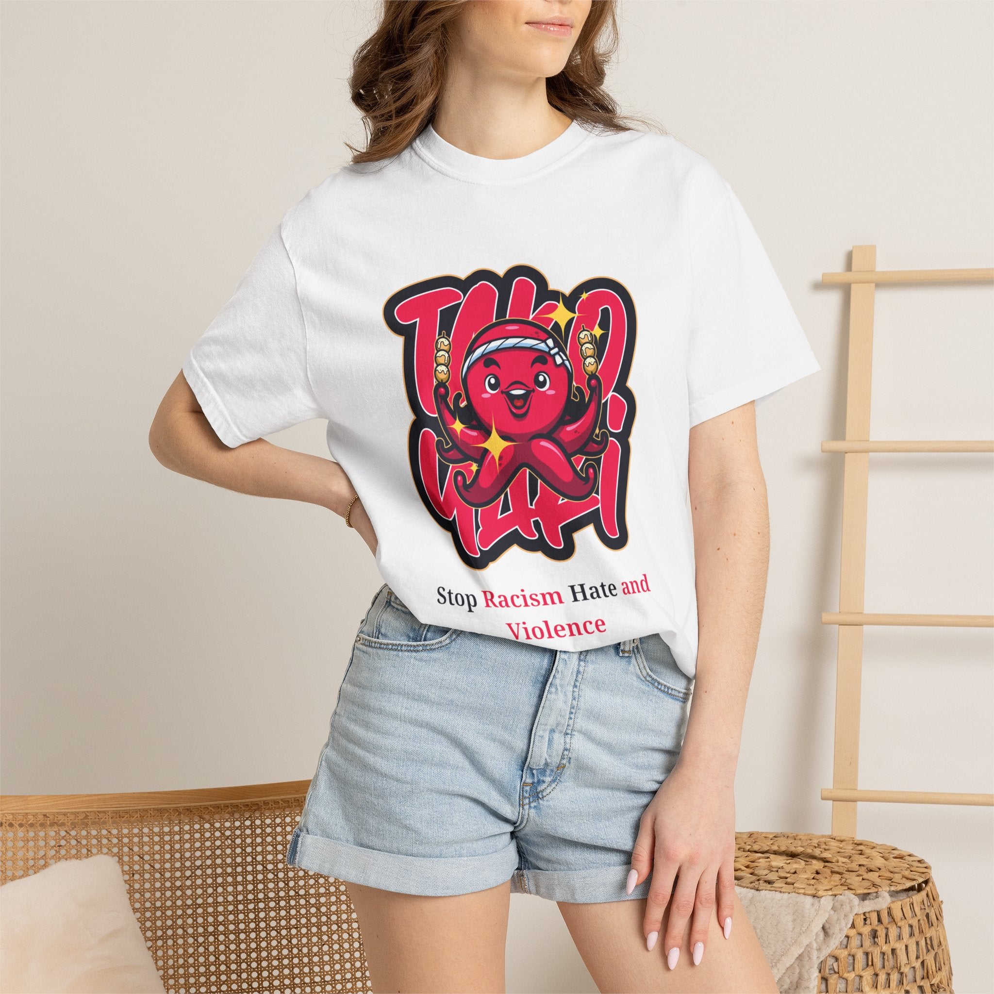 Stop Racism Octopus T-Shirt — Anti-Racism Message Tee