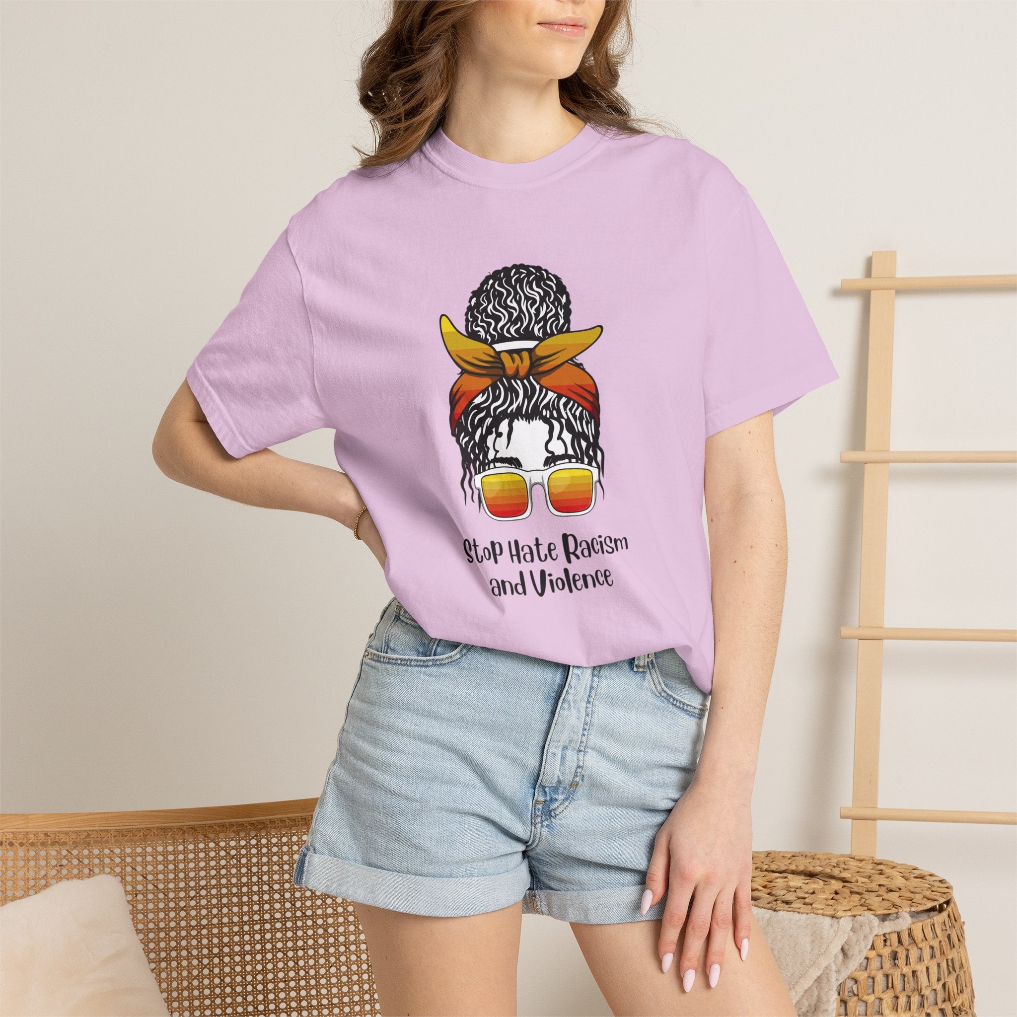 Stop Hate Racism and Violence T-Shirt — Empowering Anti-Racism Graphic Tee