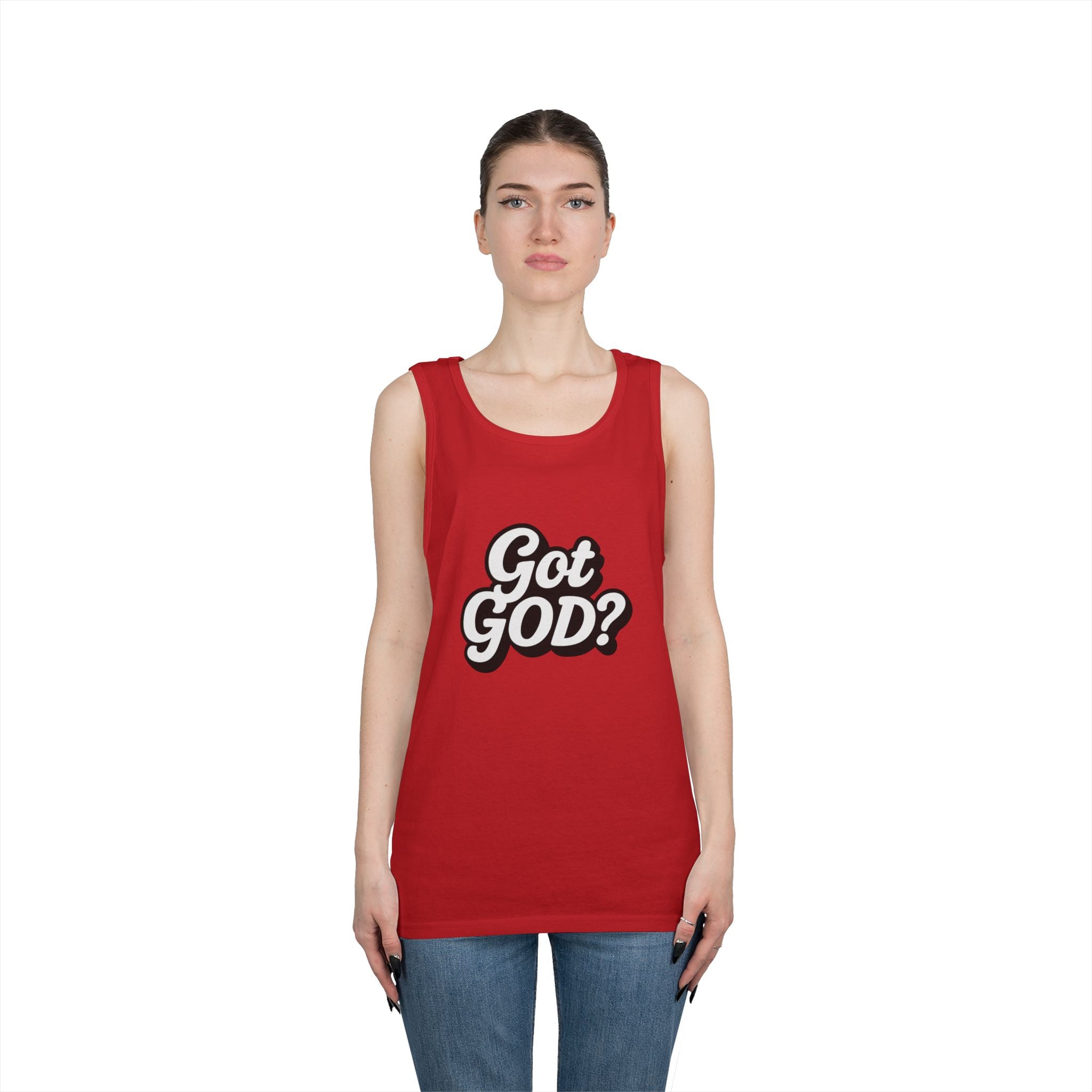 Got God? Tank Top — Retro Script Faith Graphic Tank
