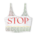 Stop Violence Sports Bra — Anti-Hate Activewear