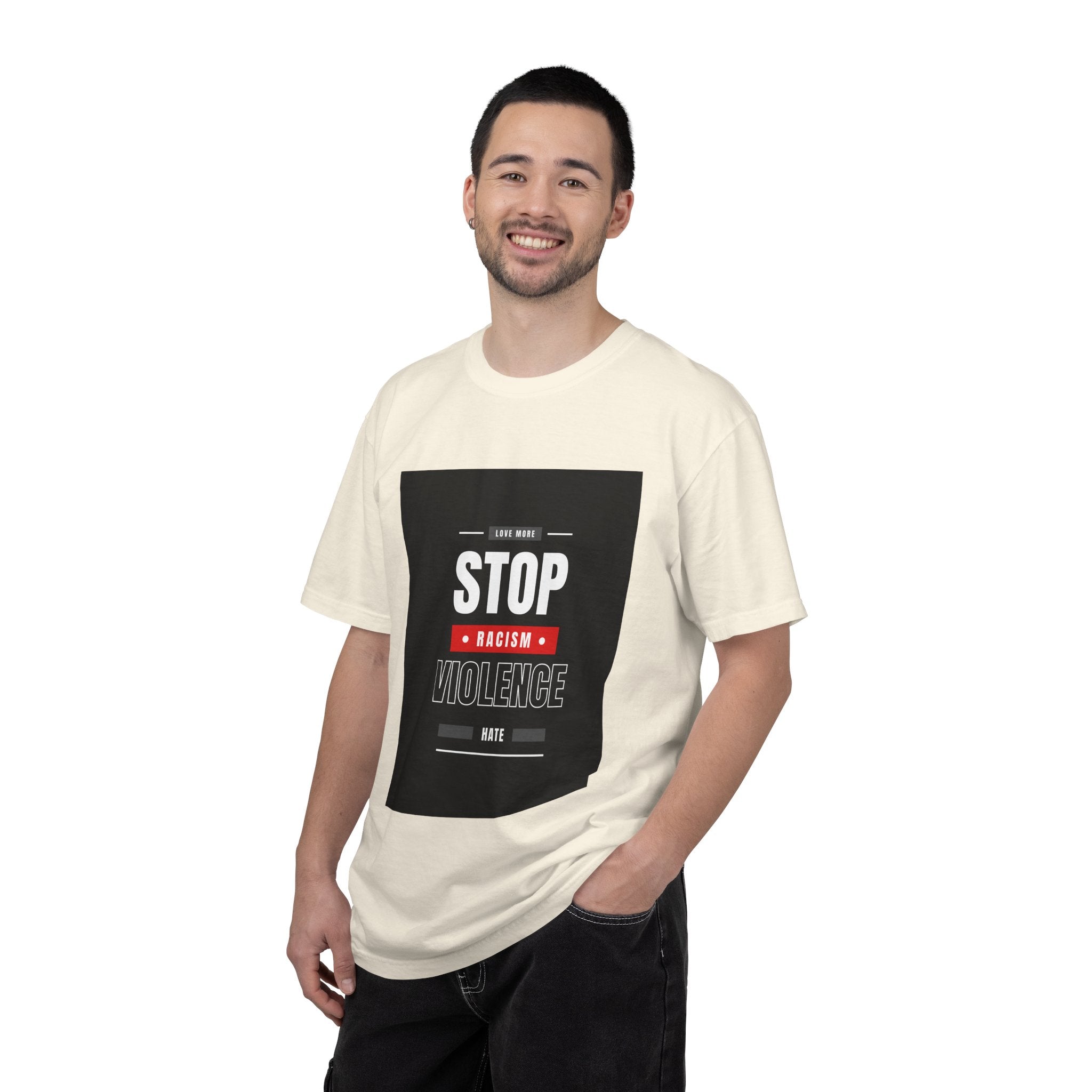 Stop Racism Stop Violence T-Shirt — Anti-Racism Protest Tee