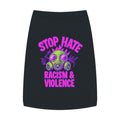 Pet Tank Top — "Stop Hate: Racism & Violence" Neon Gas Mask Anti-Racism Tee for Dogs