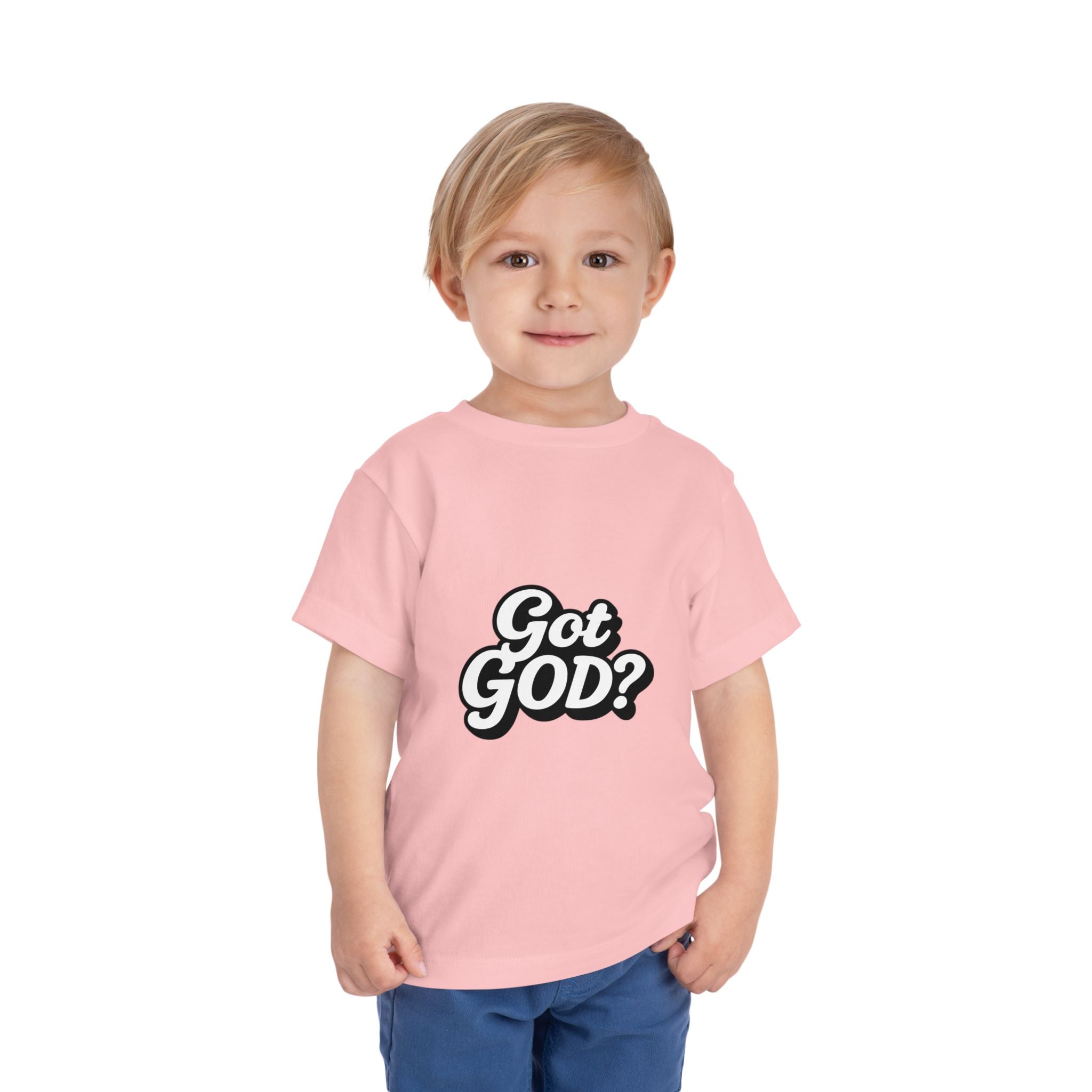 Toddler Tee — "Got GOD?" Christian Graphic Shirt for Kids