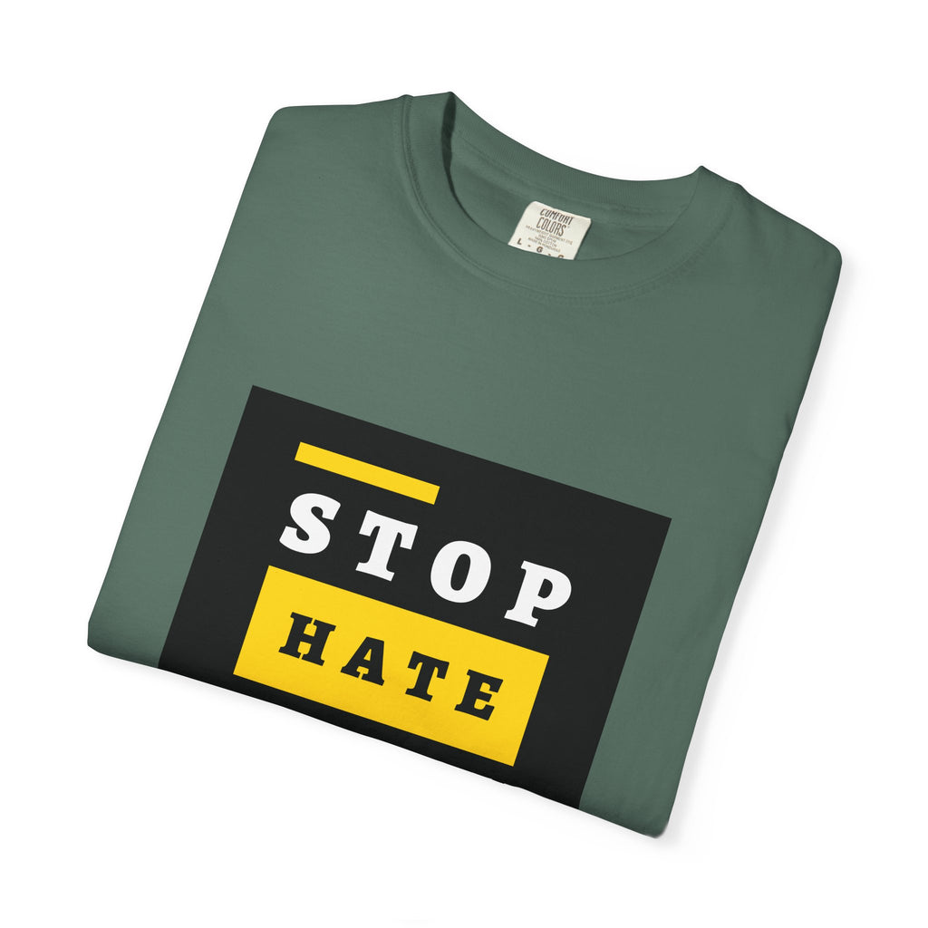 Stop Hate Racism Violence T-Shirt — Anti-Racism Message Tee