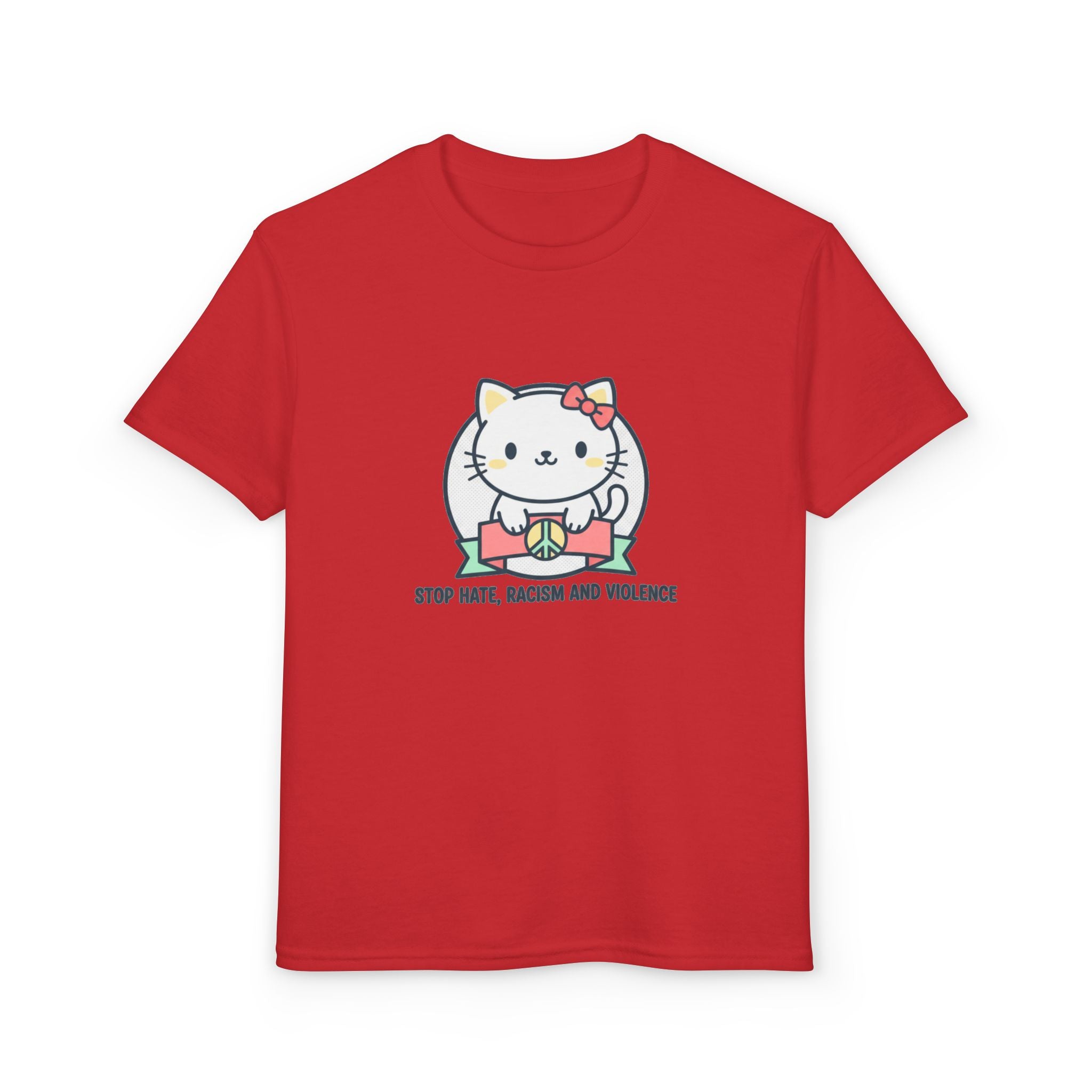 Youth Cat Graphic T-Shirt — HELLO KITTY STOP HATE