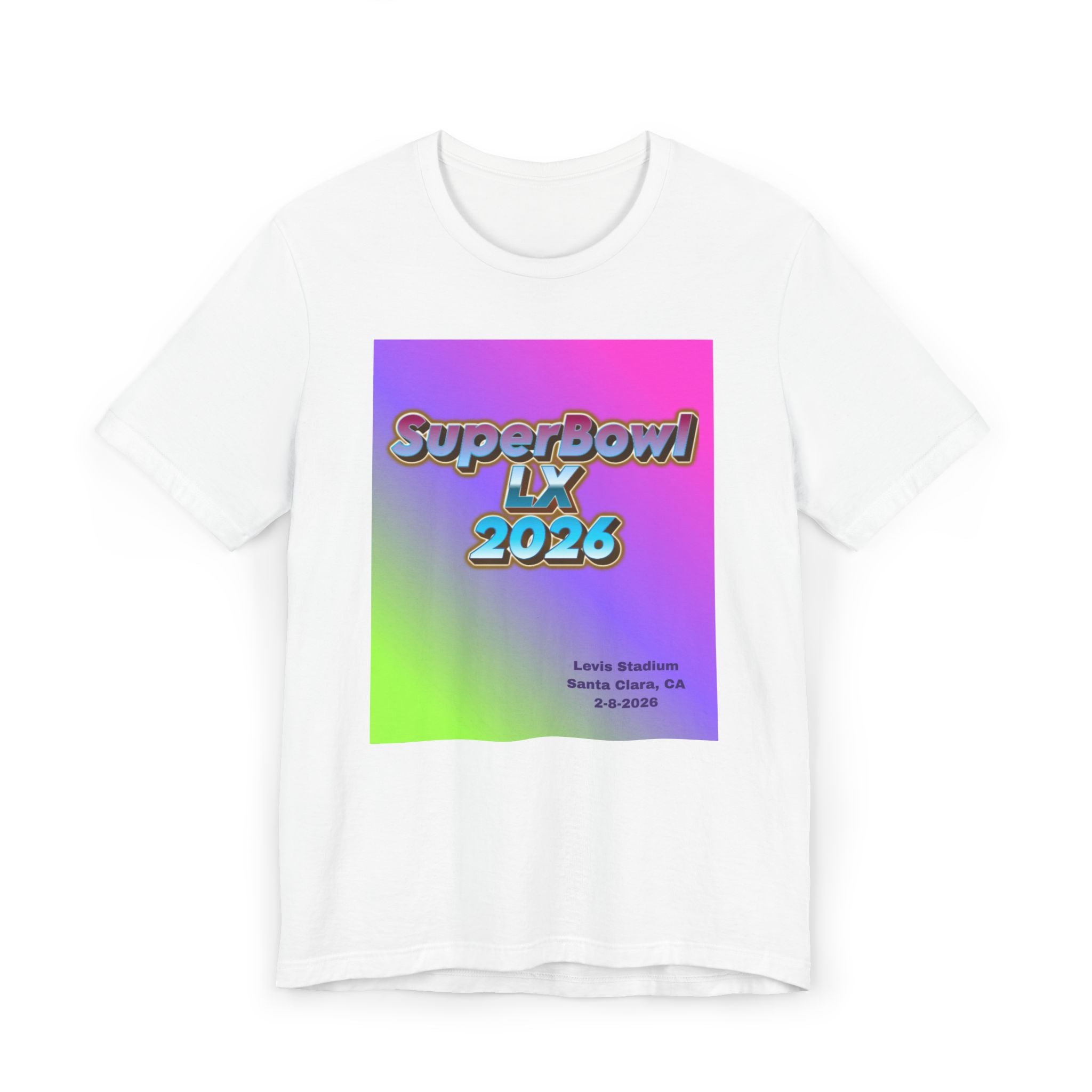 SuperBowl LX 2026 T-Shirt — Retro Gradient Game Day Tee