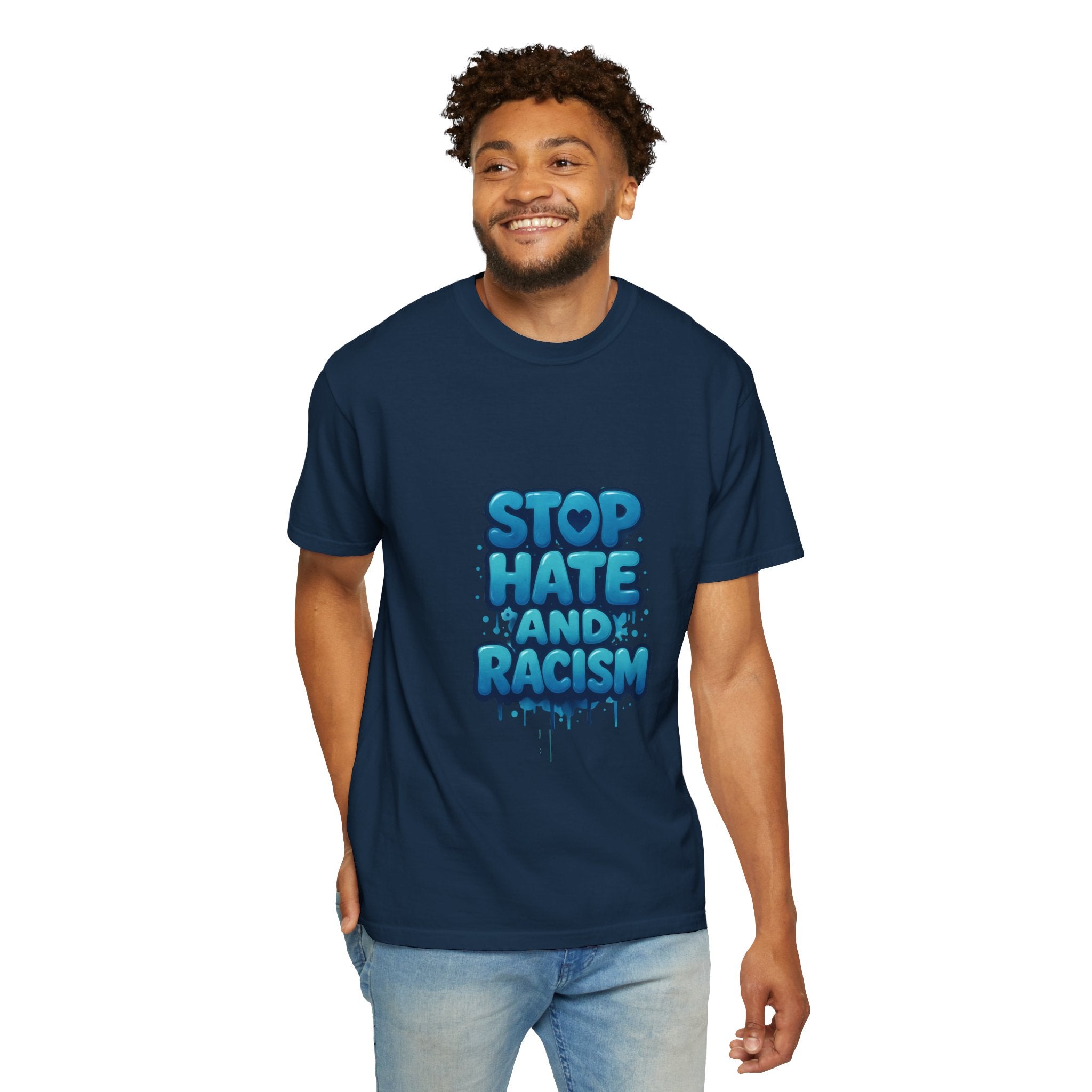 Stop Hate and Racism T-Shirt — Bold Anti-Racism Graphic Tee
