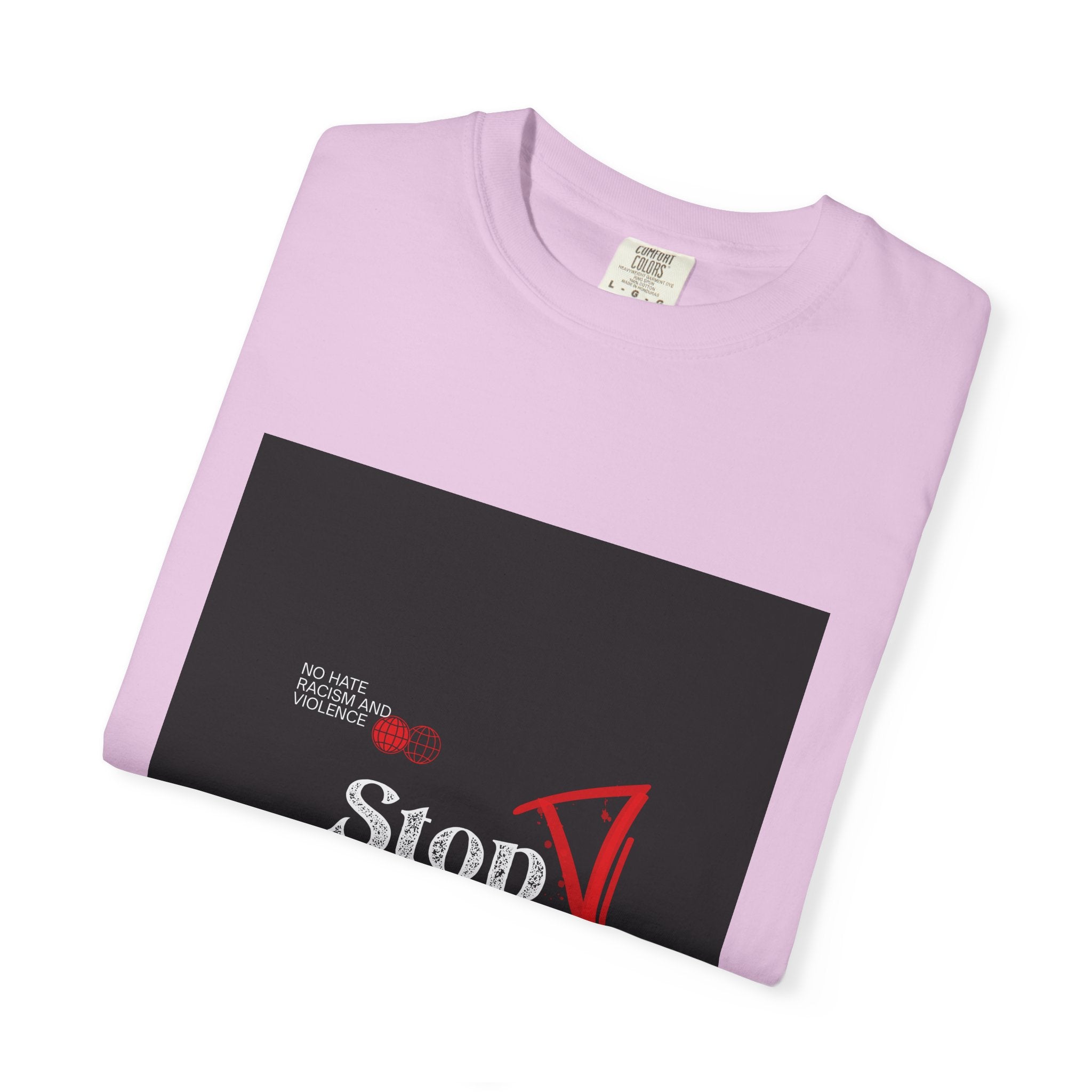 Stop Hate T-Shirt — Anti-Hate Protest Tee with Megaphone Graphic