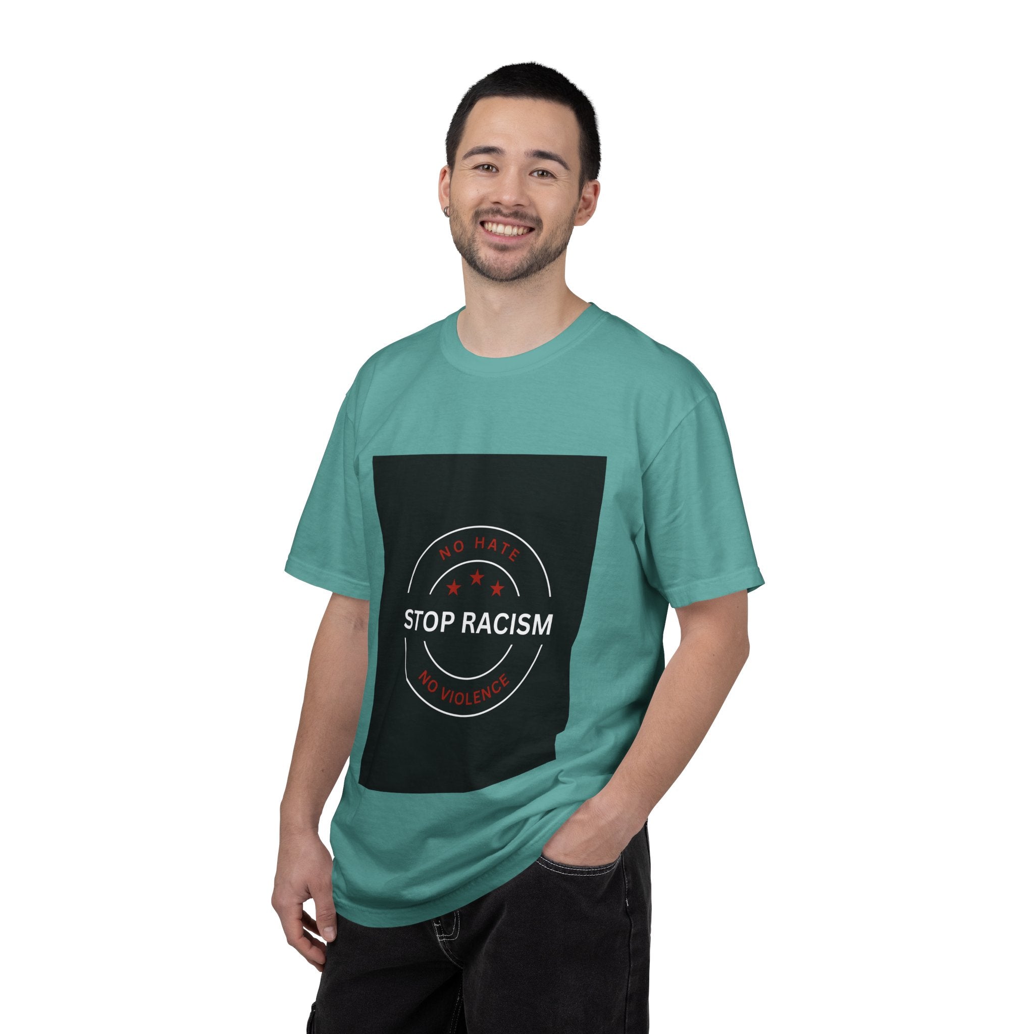 Stop Racism T-Shirt — 'No Hate No Violence' Social Justice Tee
