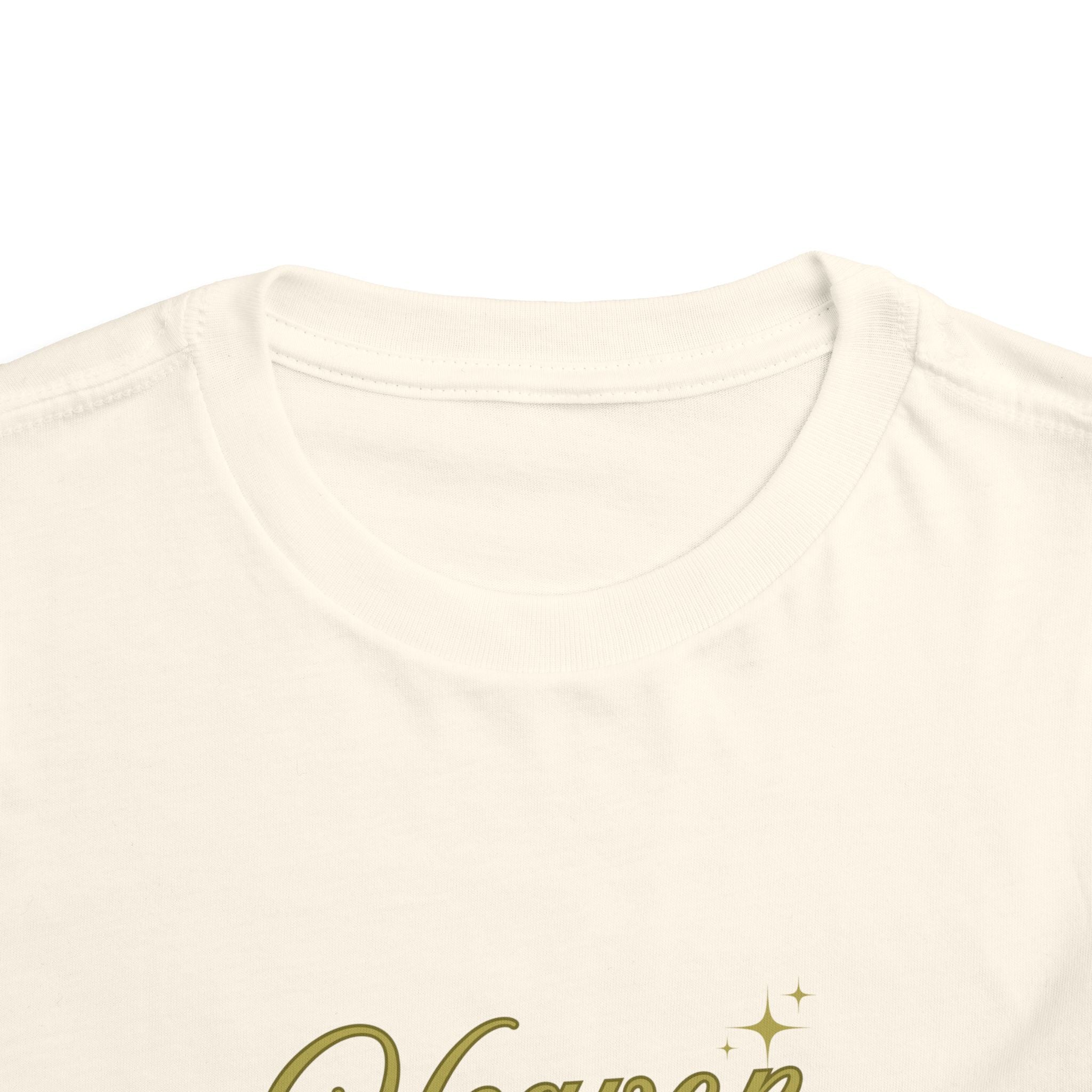 Heaven Sent Toddler Tee — Gold Script Baby Shirt