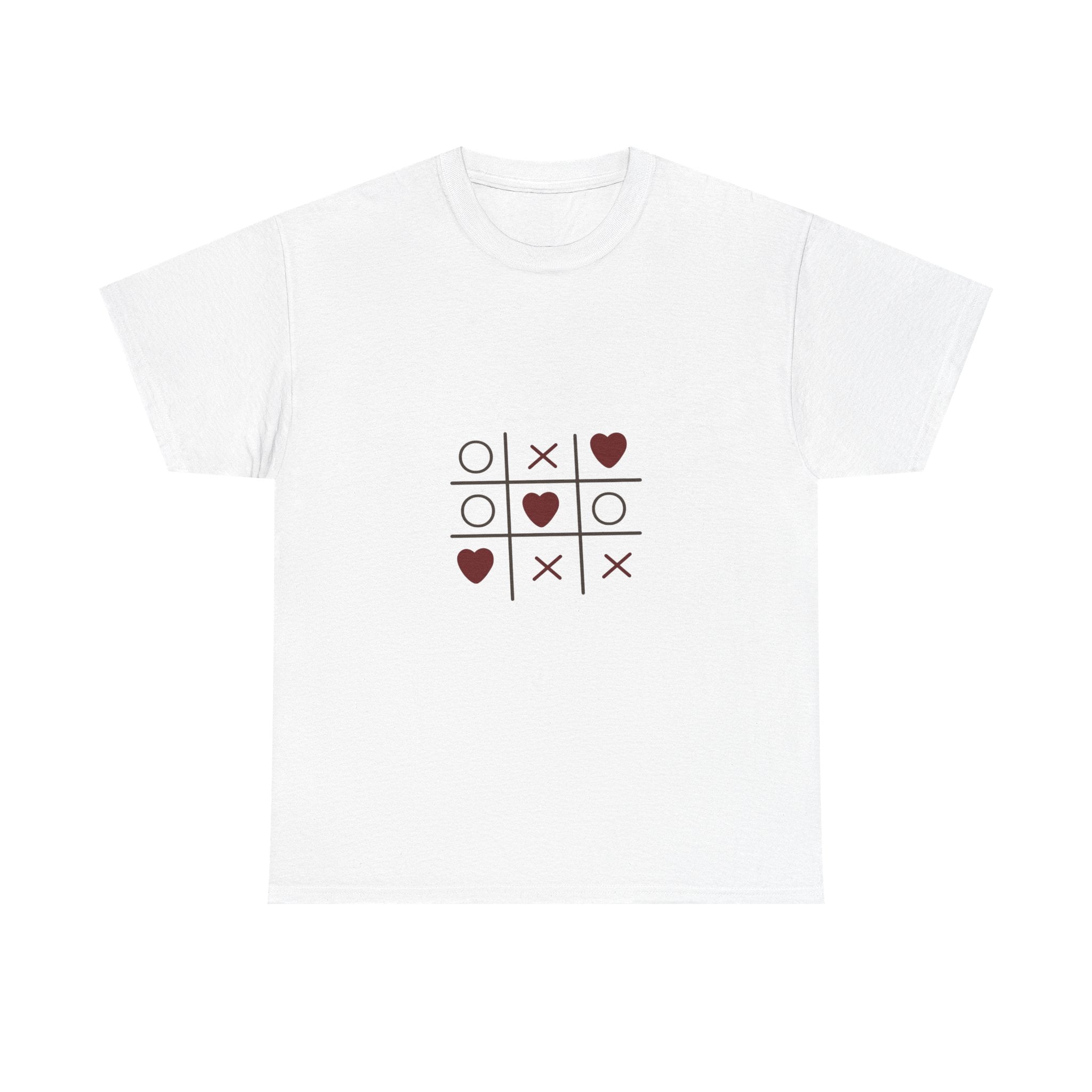Tic Tac Toe Hearts T-Shirt — Cute Valentine’s Day Graphic Tee