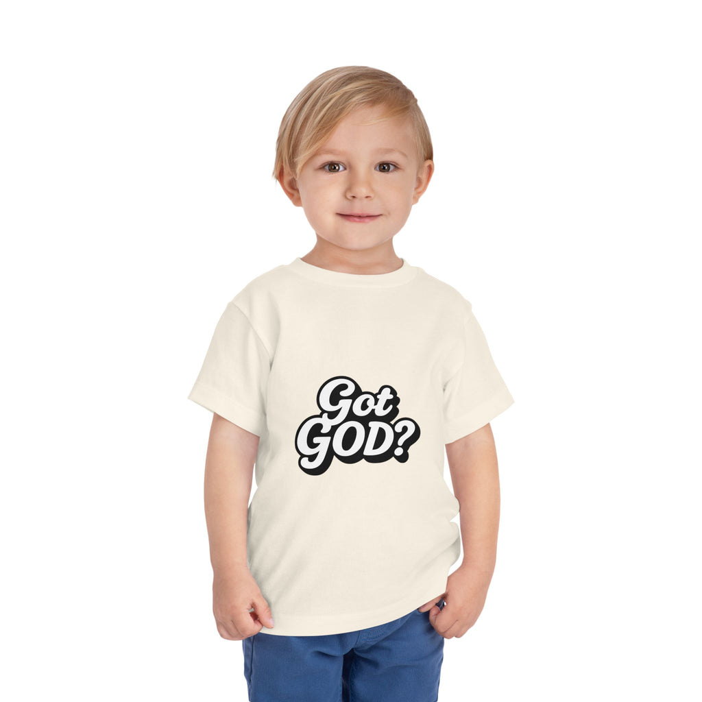Toddler Tee — "Got GOD?" Christian Graphic Shirt for Kids