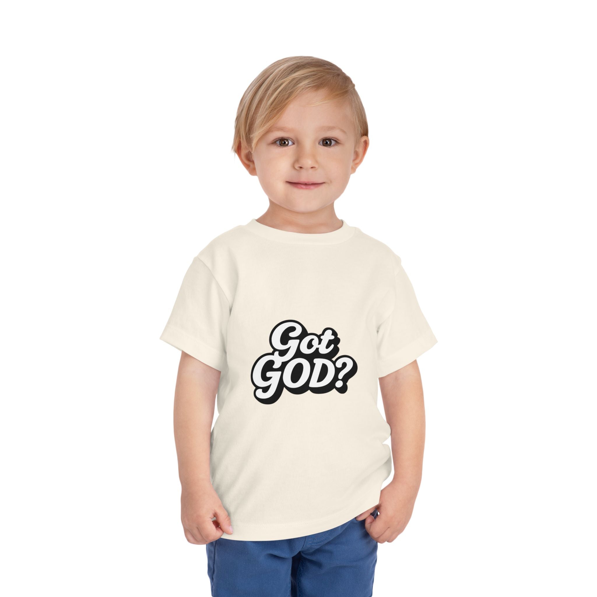 Toddler Tee — "Got GOD?" Christian Graphic Shirt for Kids