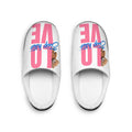Stop Hating Love Women's Indoor Slippers — Cute Teddy Graphic