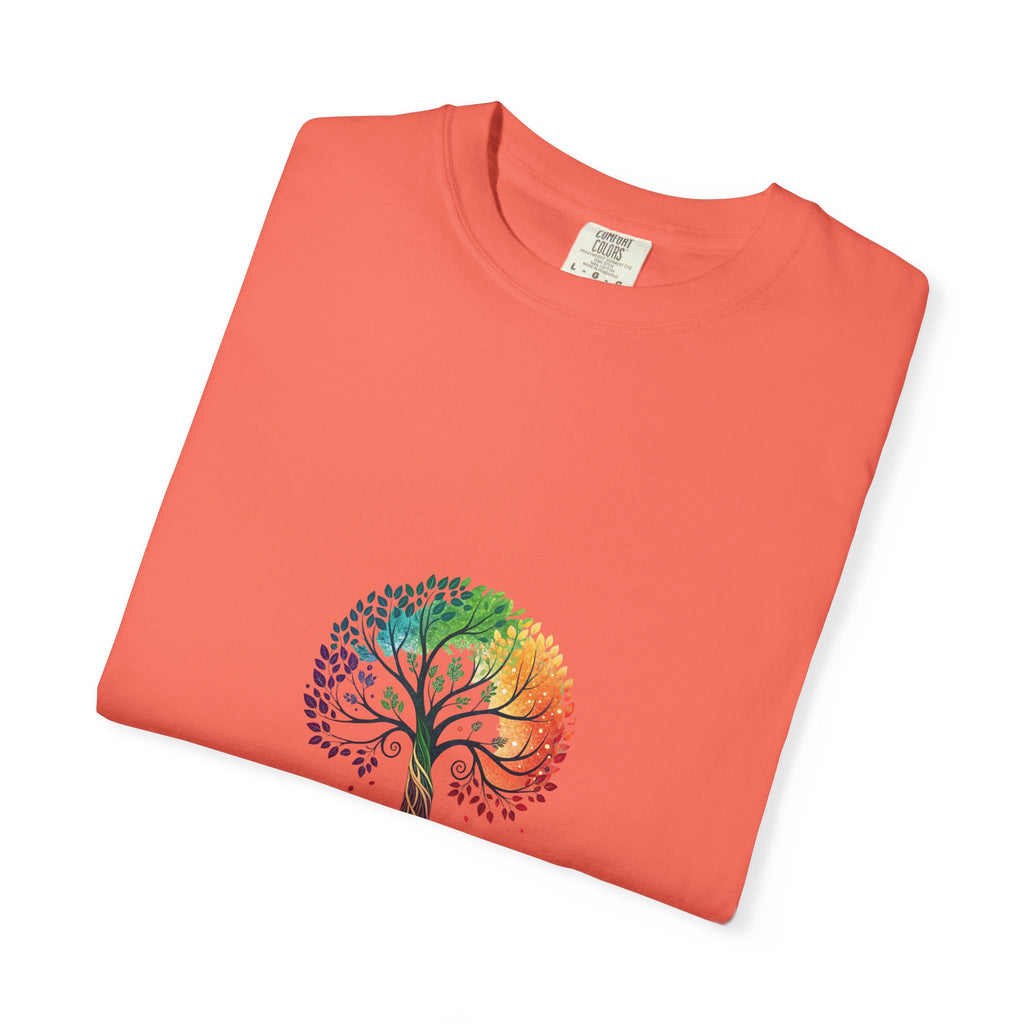 Stop Hate and Racism Tree T-Shirt — Rainbow Unity Tee