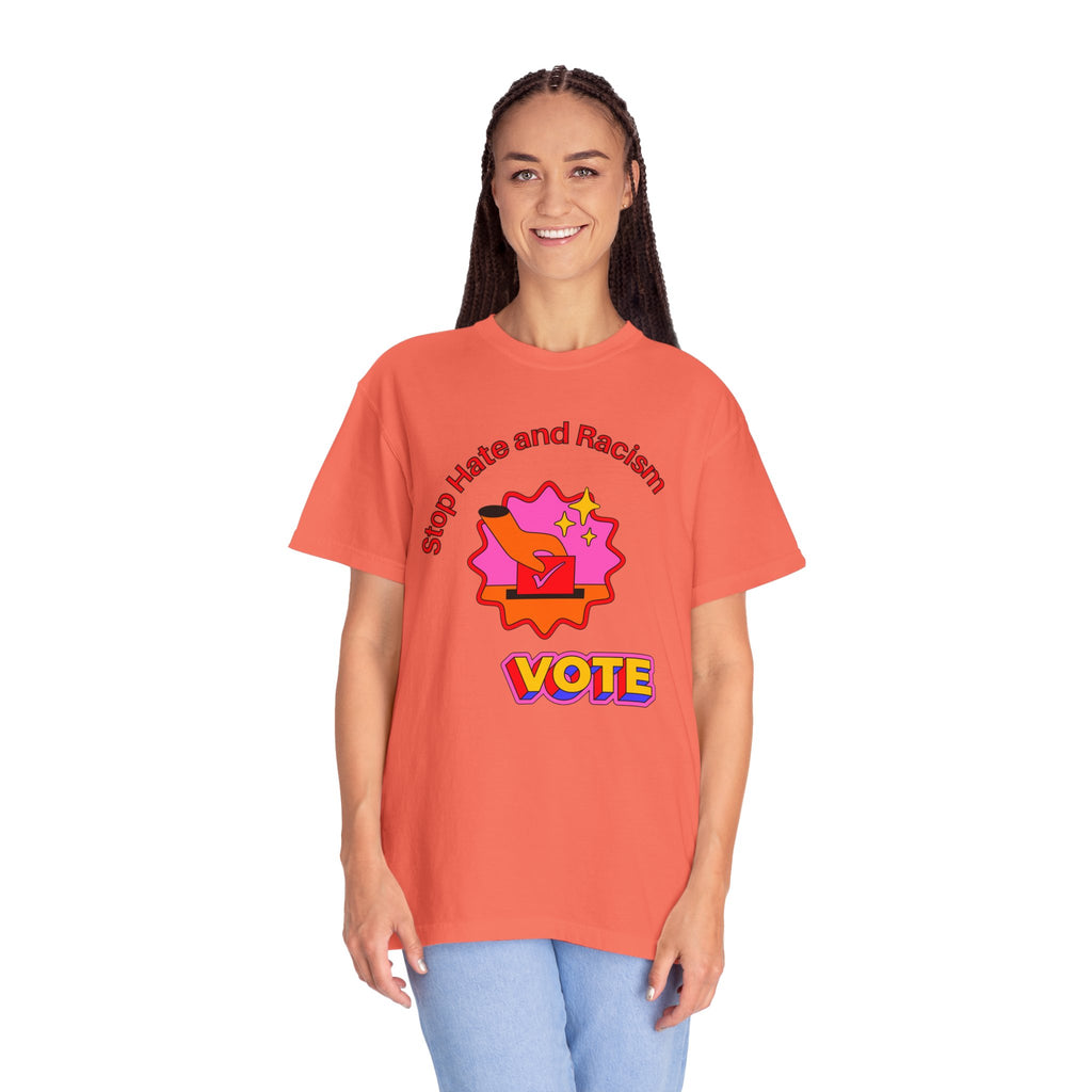 Vote: Stop Hate and Racism Graphic T-Shirt