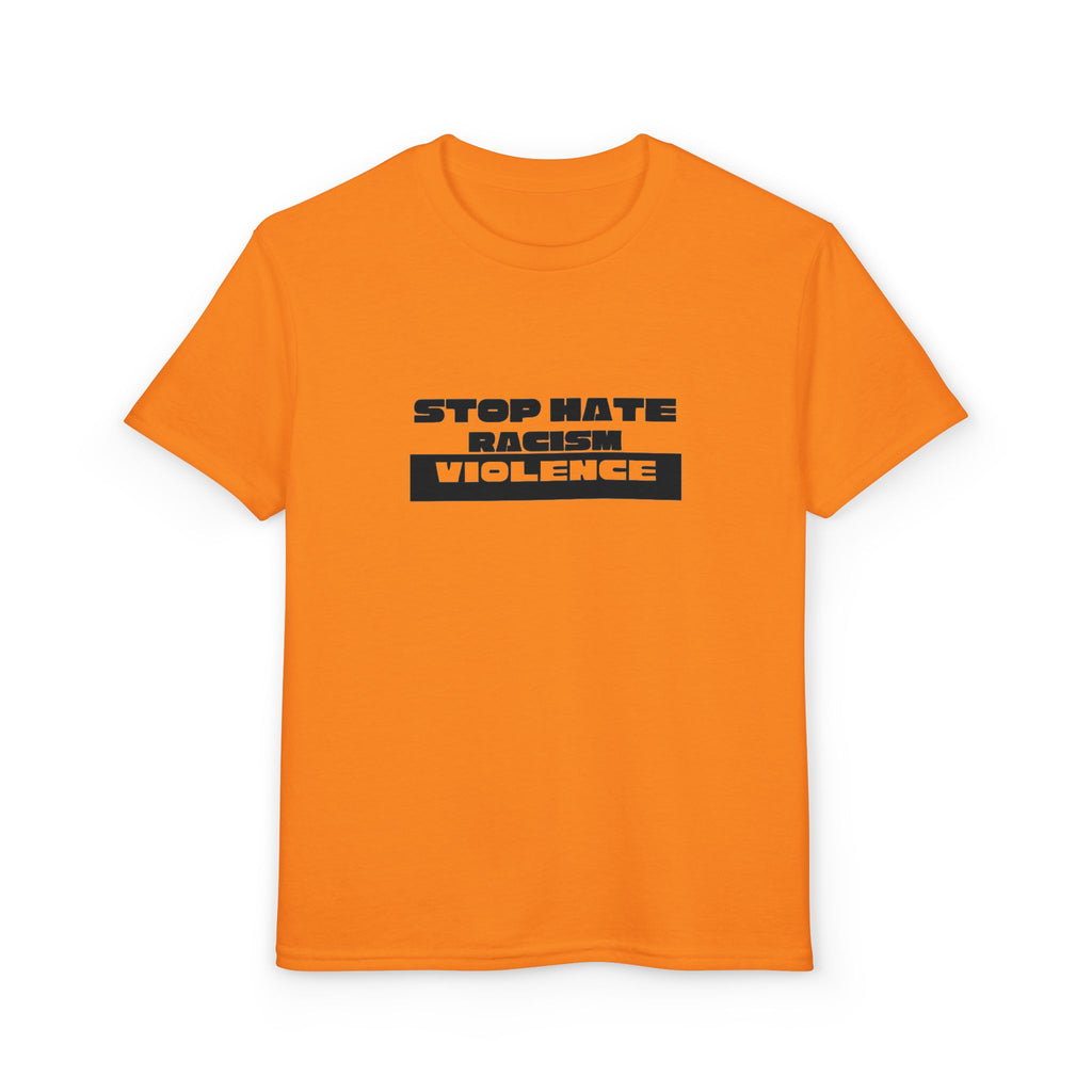 Youth T-Shirt — "Stop Hate, Stop Violence" Graphic Tee