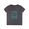 Mother 'Fearfully and Wonderfully Made' V‑Neck Tee — Psalm 139:14 Christian Mom Shirt