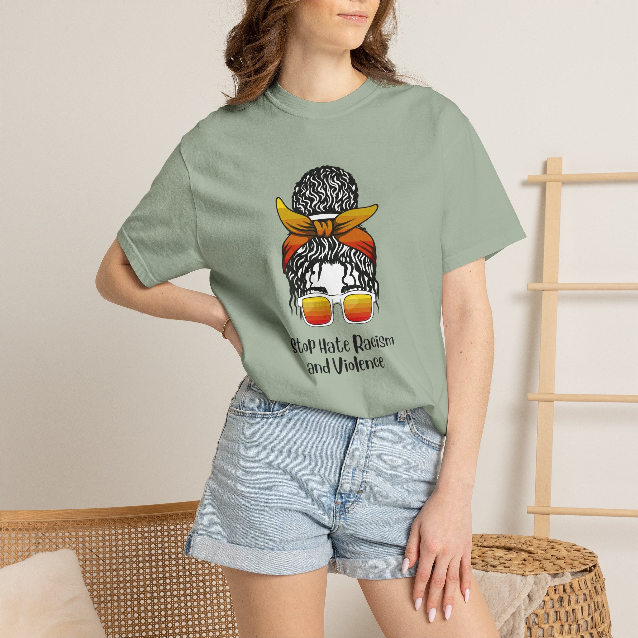 Stop Hate Racism and Violence T-Shirt — Empowering Anti-Racism Graphic Tee