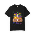 T-Shirt — "Stop Hate, No Violence" Mardi Gras Parade Design