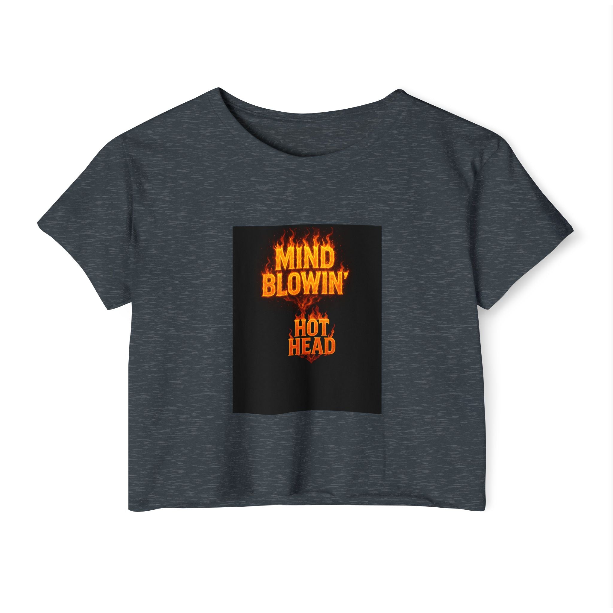 Mind Blown 'Hot Head' Crop Top — Women's Festival Graphic Tee