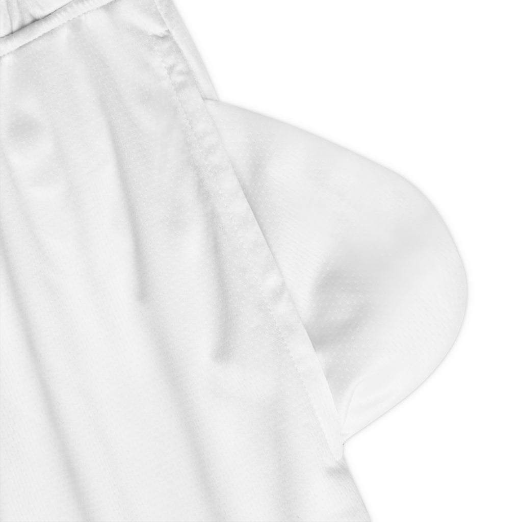 Stop Hate Basketball Shorts — White Ribbed Athletic Shorts (Est. 2026)