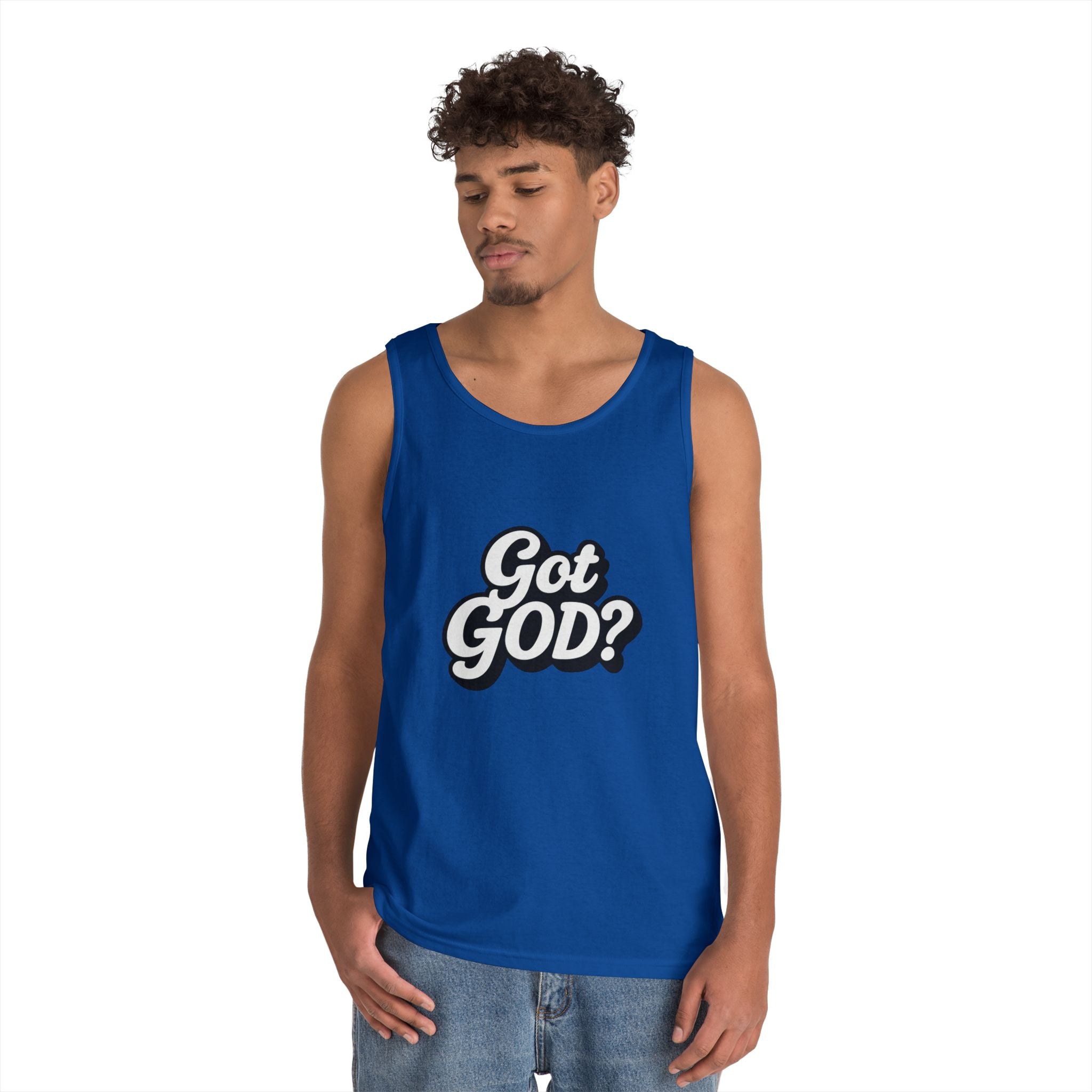 Got God? Tank Top — Retro Script Faith Graphic Tank