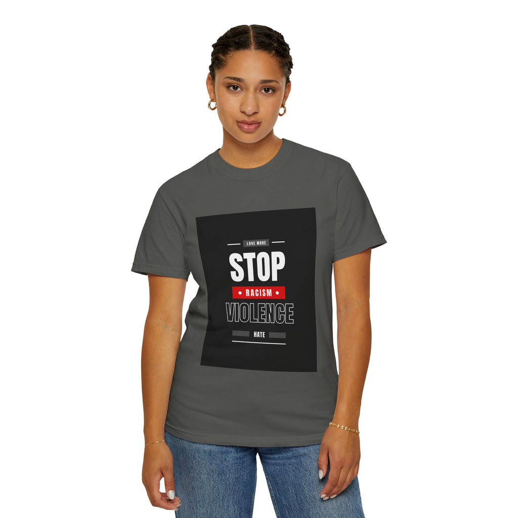 Stop Racism Stop Violence T-Shirt — Anti-Racism Protest Tee