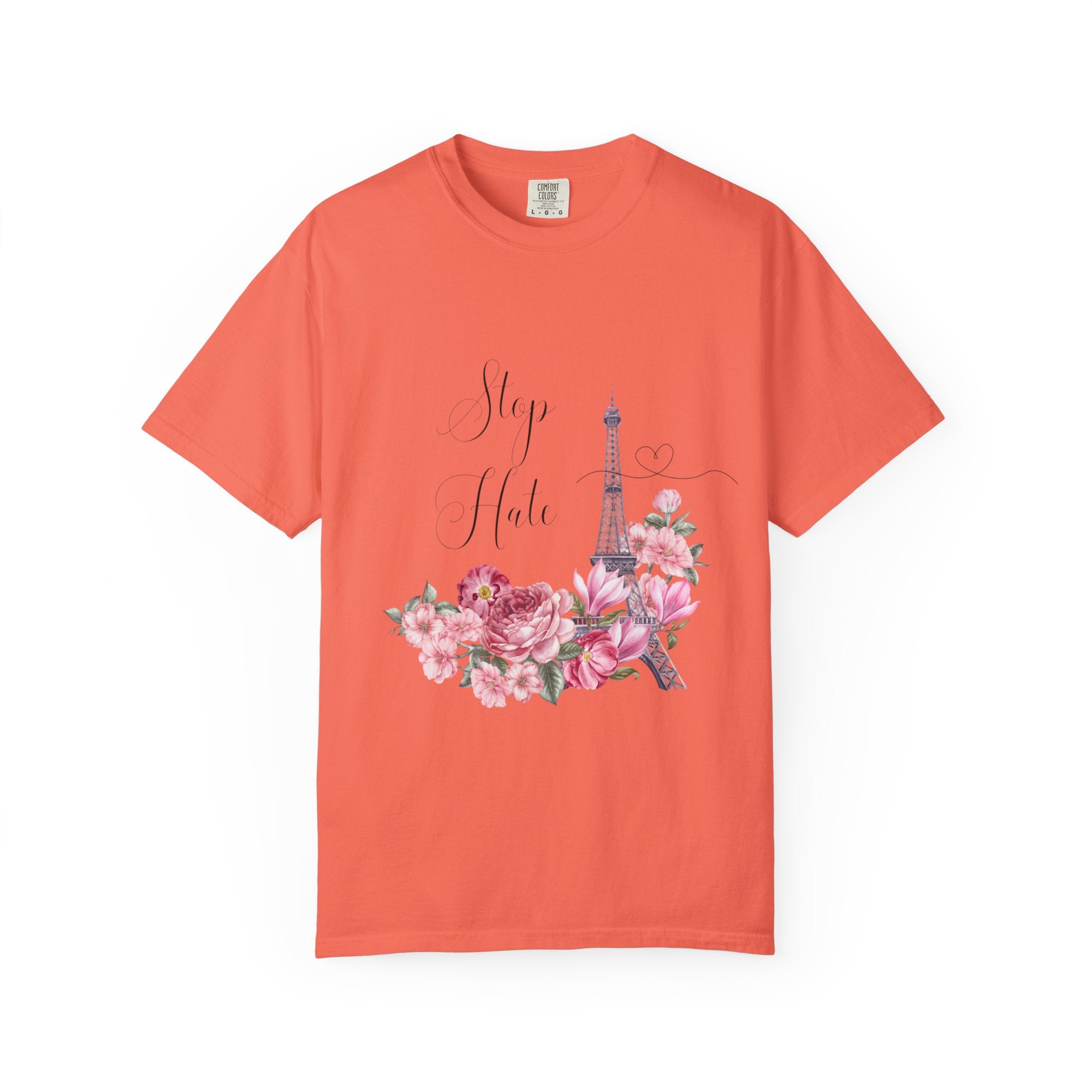 Paris Floral 'Stay Awhile' T-Shirt
