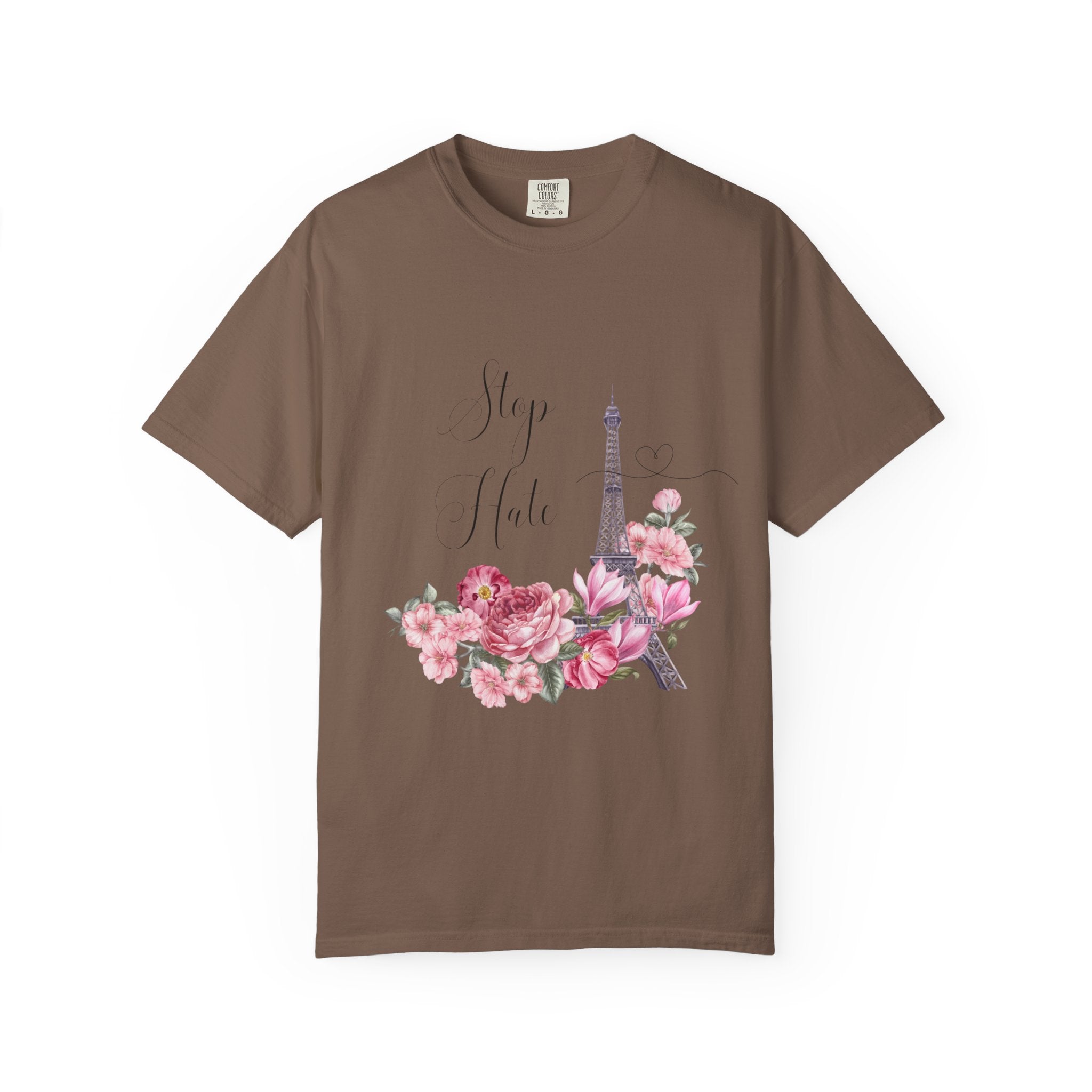 Paris Floral 'Stay Awhile' T-Shirt