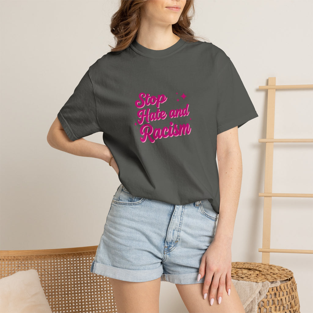 Stop Hate and Racism T-Shirt — Anti-Racism Graphic Tee