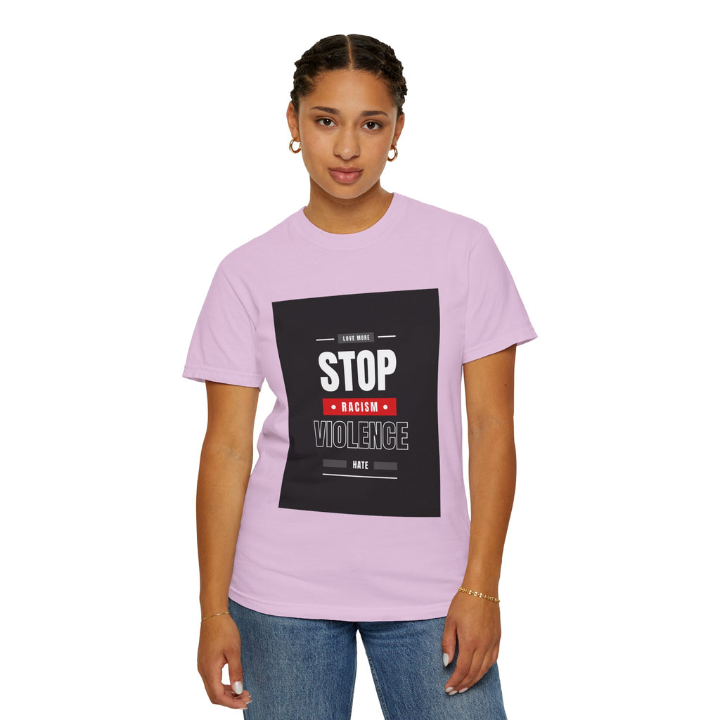 Stop Racism Stop Violence T-Shirt — Anti-Racism Protest Tee