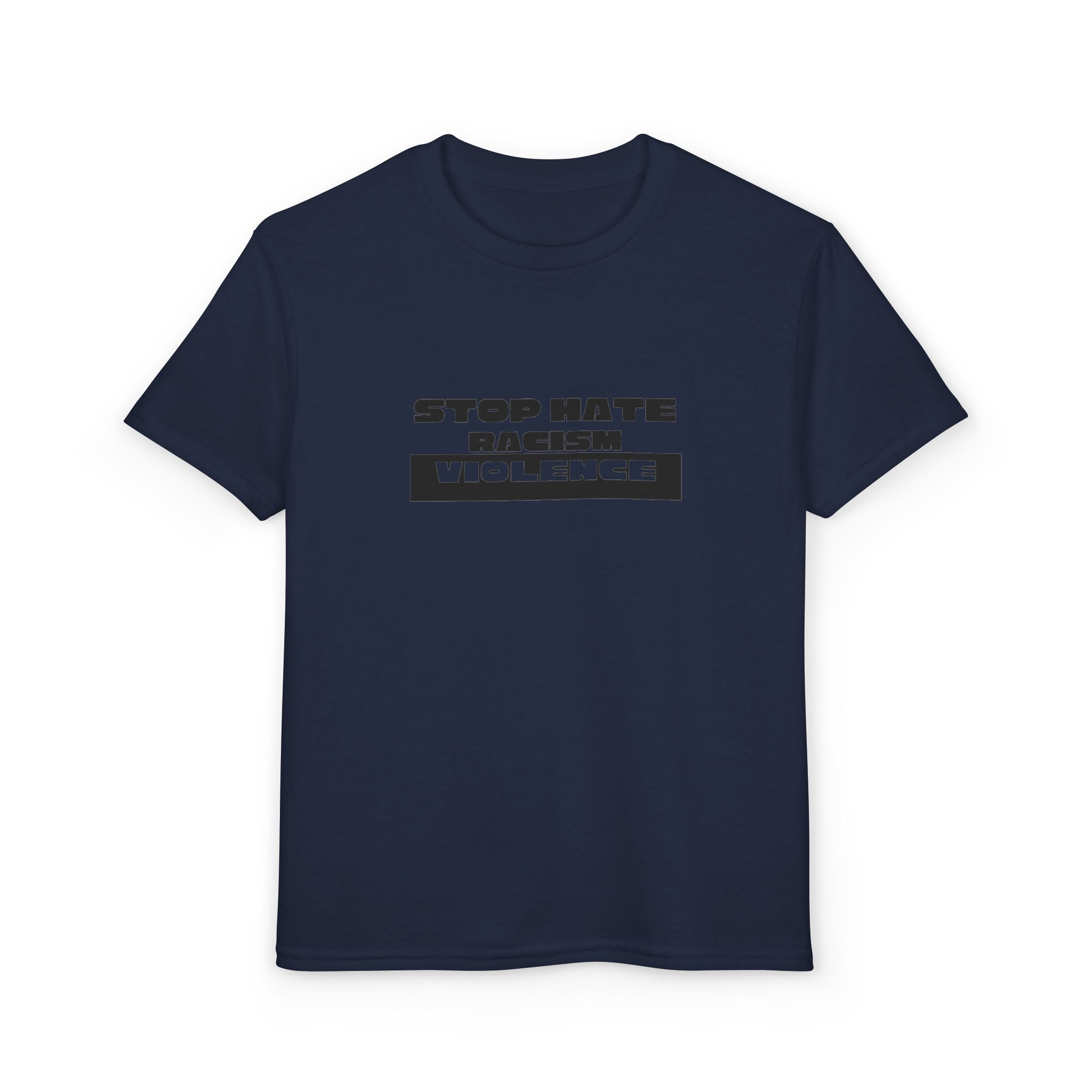 Youth T-Shirt — "Stop Hate, Stop Violence" Graphic Tee