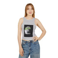 Stop the Hate Racer Tank Top — Anti-Racism Graphic Crop Tank