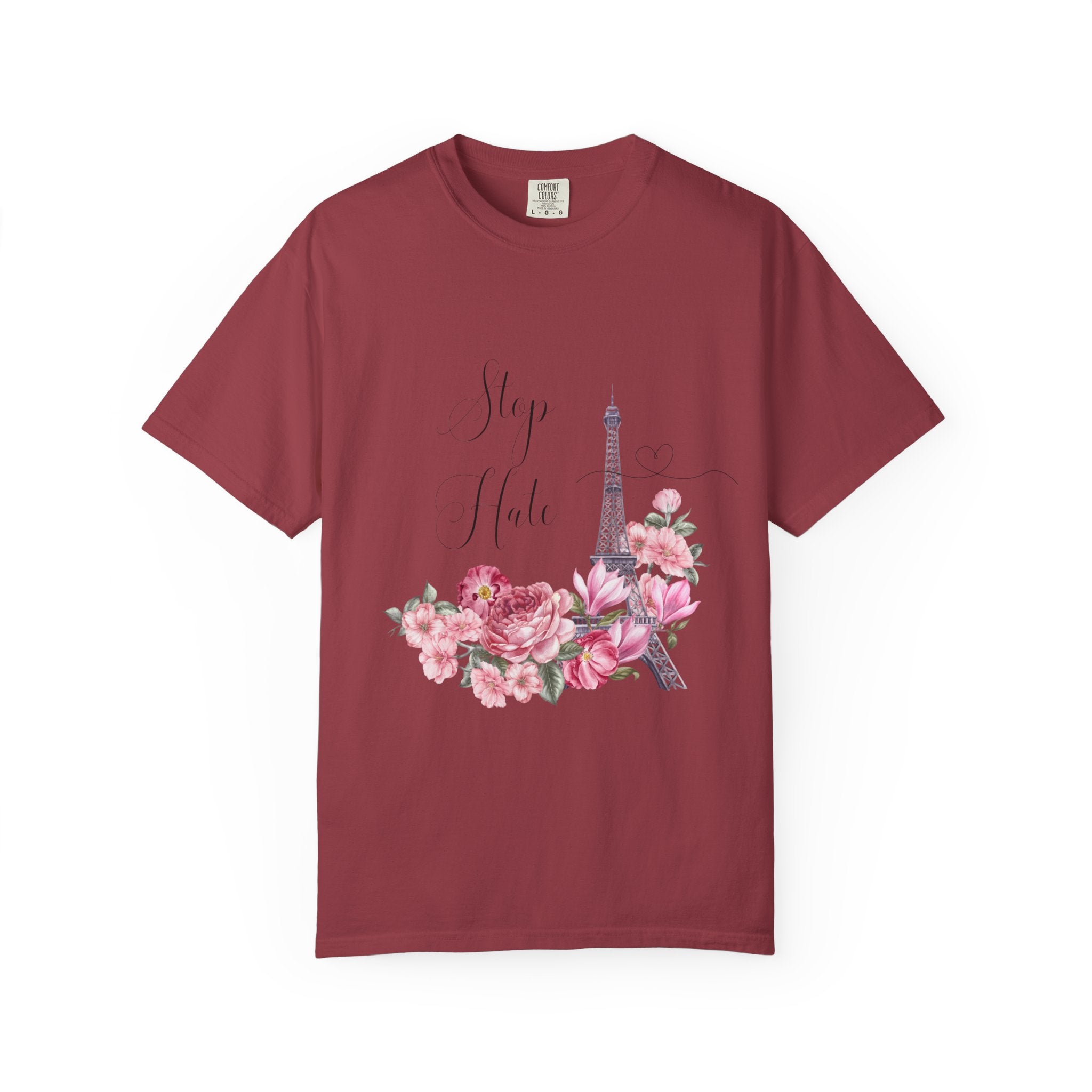 Paris Floral 'Stay Awhile' T-Shirt