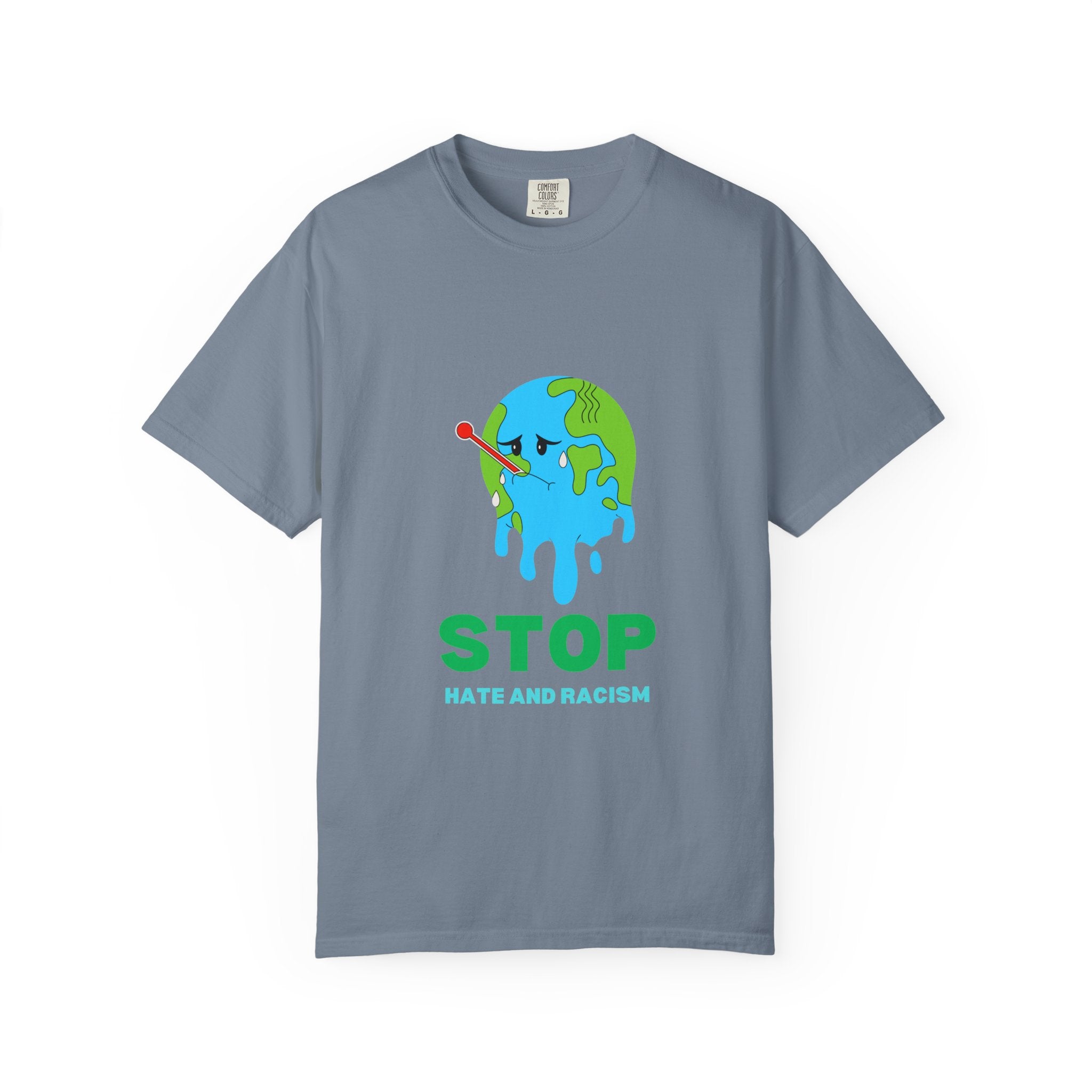 Stop Hate and Racism T-Shirt — Anti-Racism Earth Graphic Tee