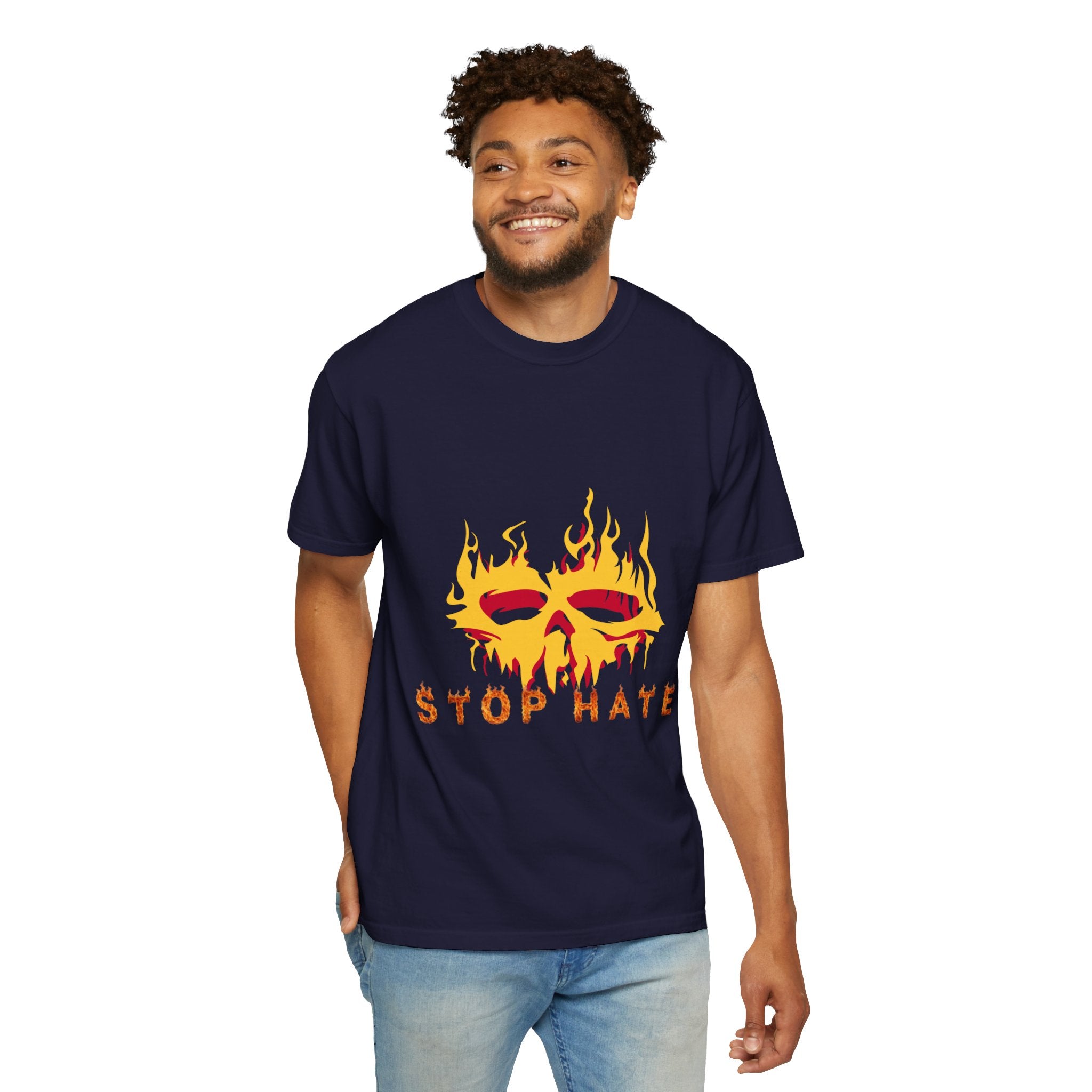 Stop Hate Flame Mask T-Shirt
