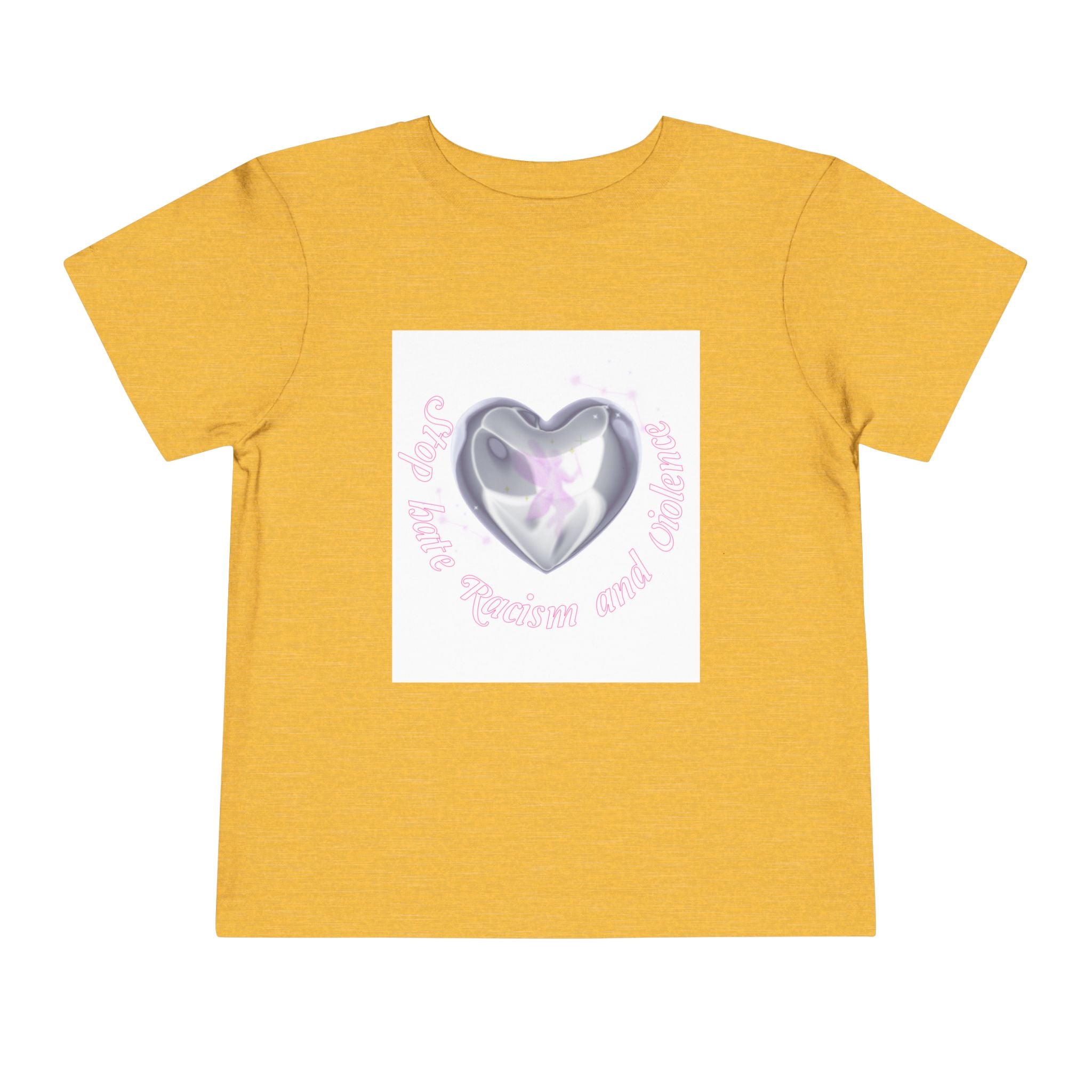 Toddler Tee — Cute Heart Unicorn "So Little, So Fierce and Magical"