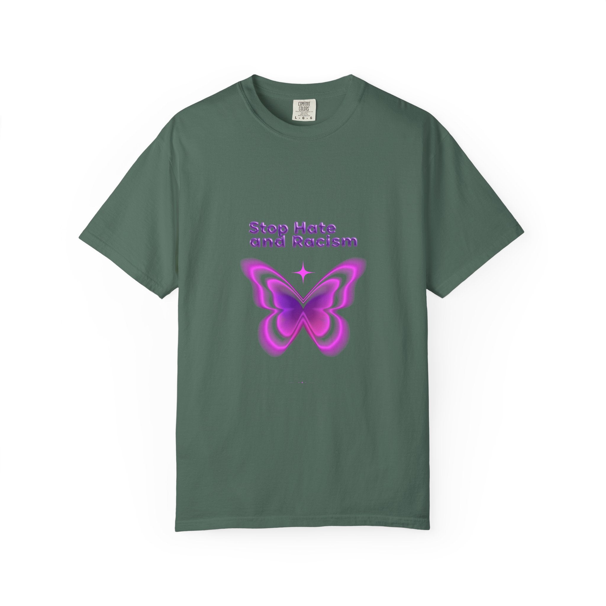 Stop Hate and Racism Butterfly T-Shirt
