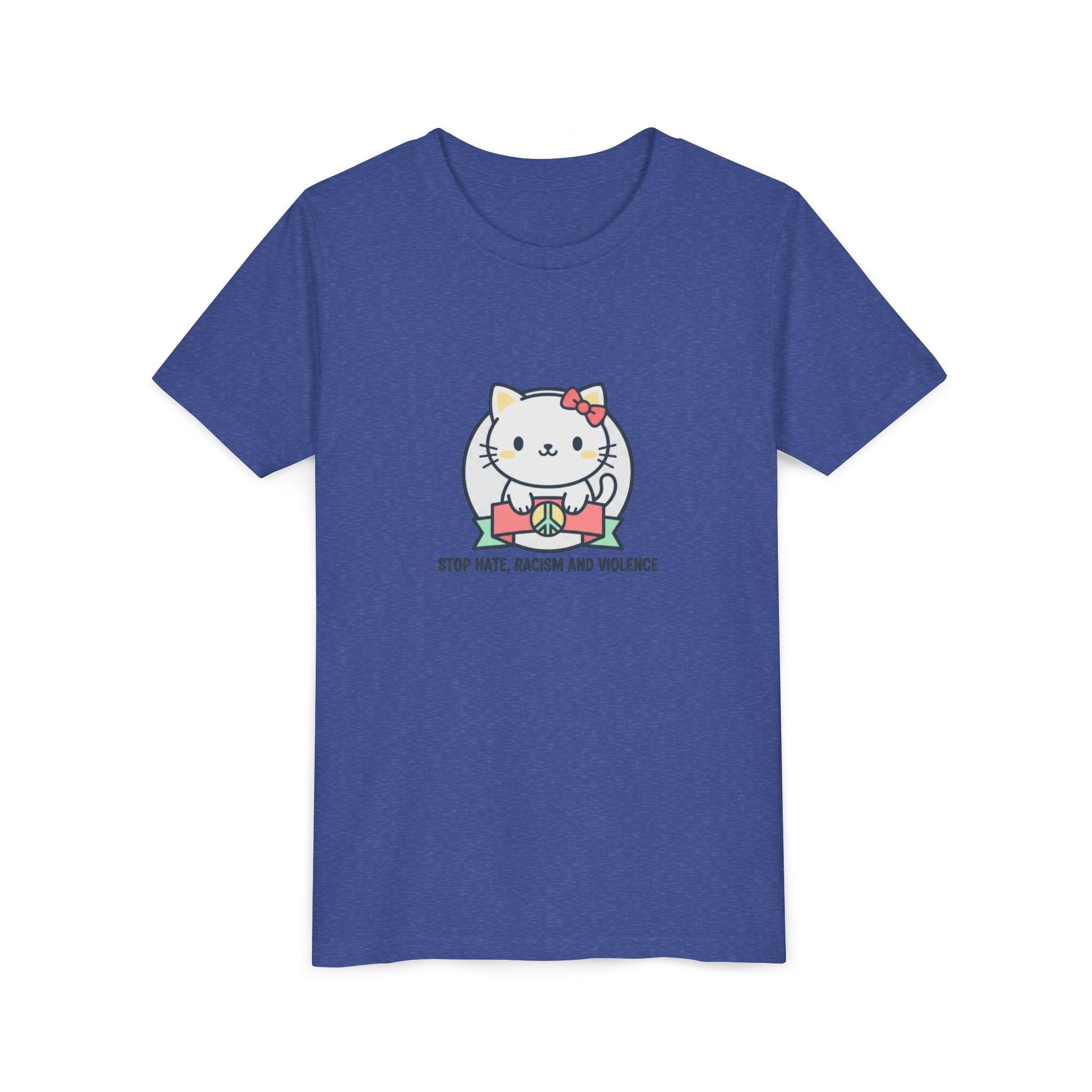 Youth Tee — HELLO KITTY STOP HATE RACISM VIOLENCE