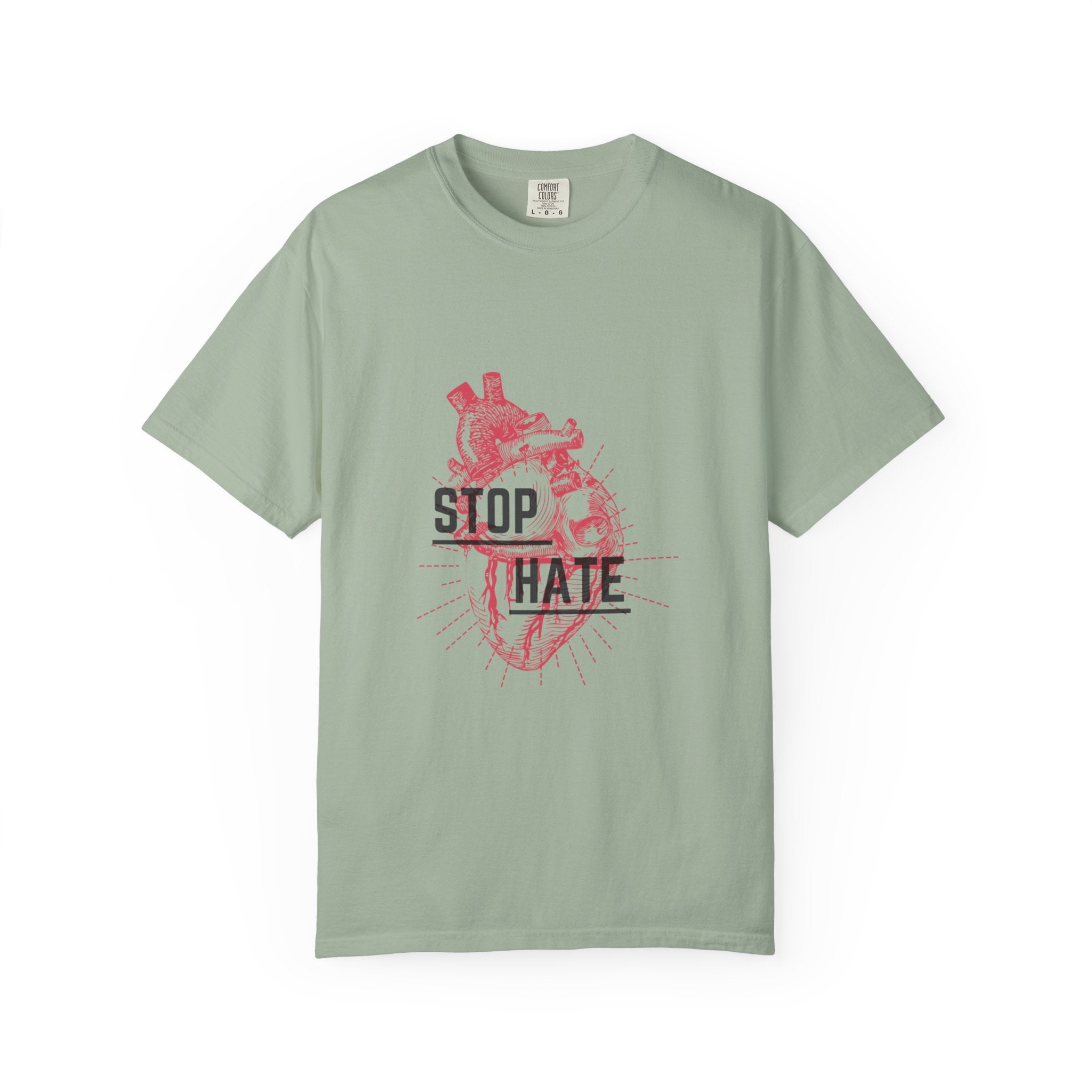 Stop Hate Heart T-Shirt — Anti-Hate Graphic Tee