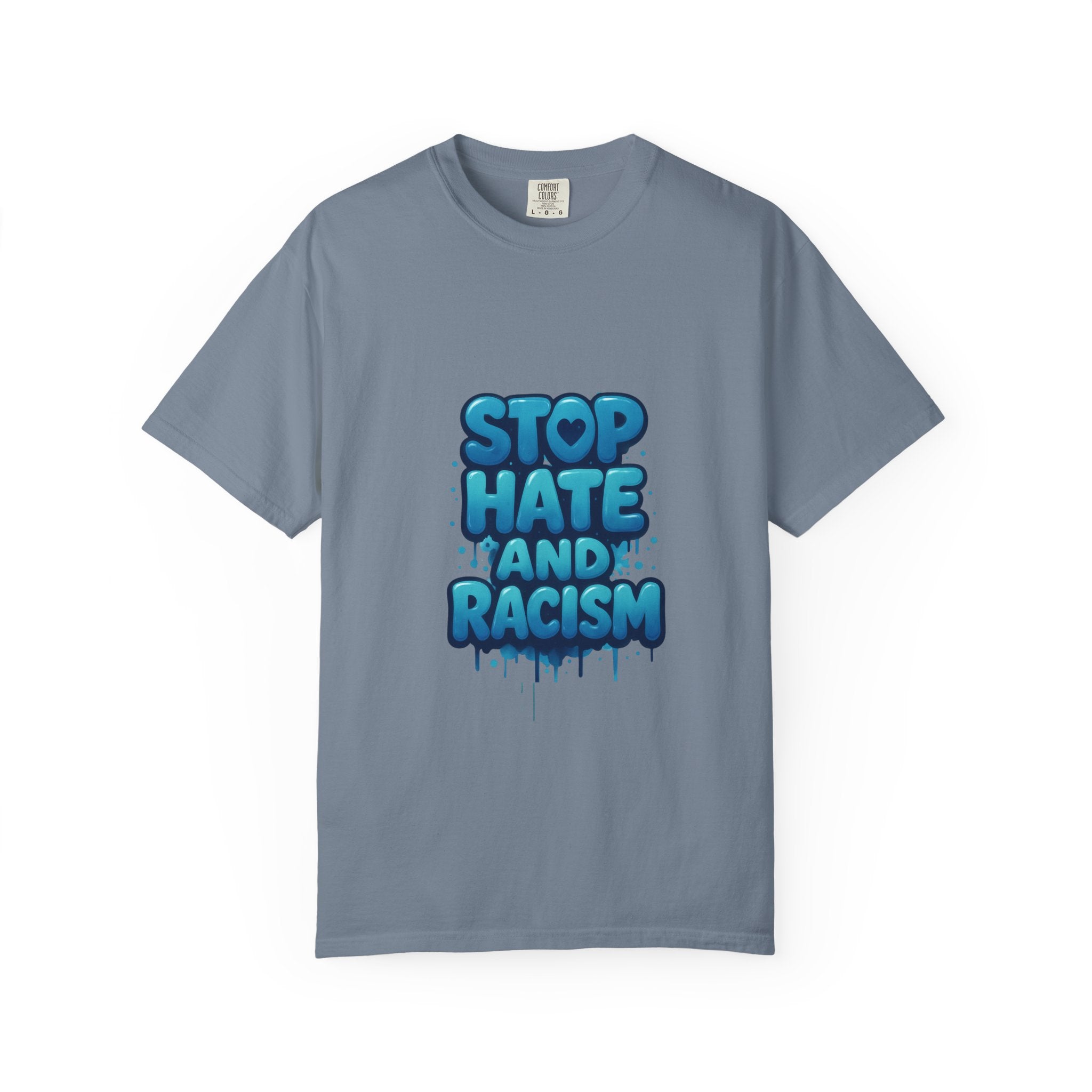 Stop Hate and Racism T-Shirt — Bold Anti-Racism Graphic Tee