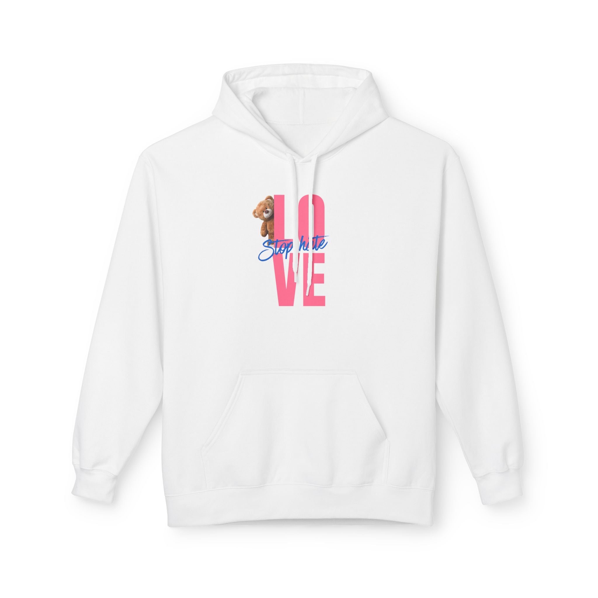 Love Paw Graphic Hoodie — "Love" with Cute Dog Accent